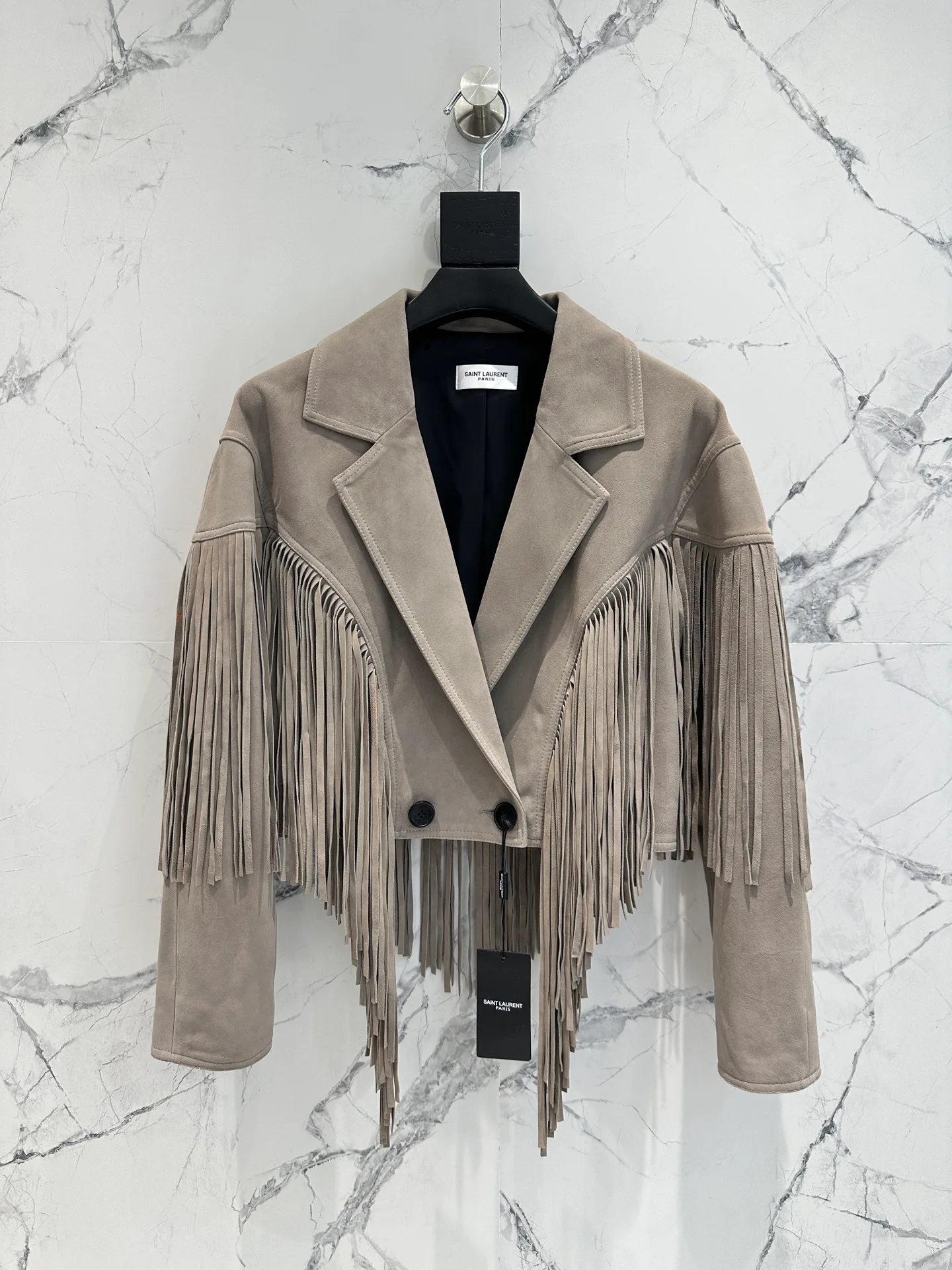 Кожаные Куртки И Дублёнки Женские Saint Laurent 12957012