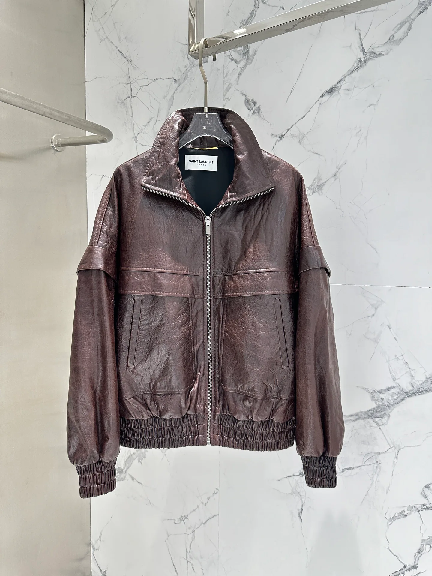 Кожаные Куртки И Дублёнки Женские Saint Laurent 11544759