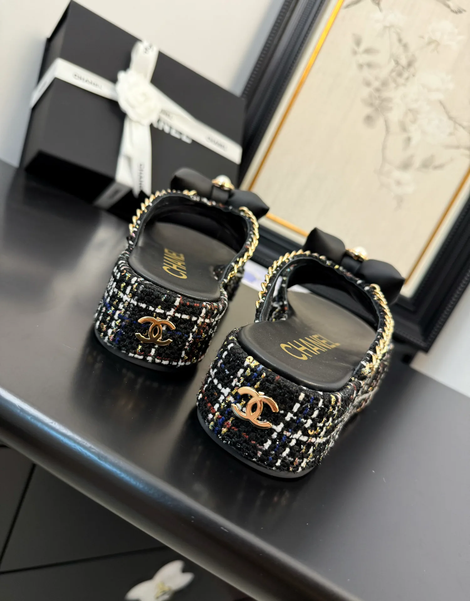 Шлепанцы Женские Chanel 20386