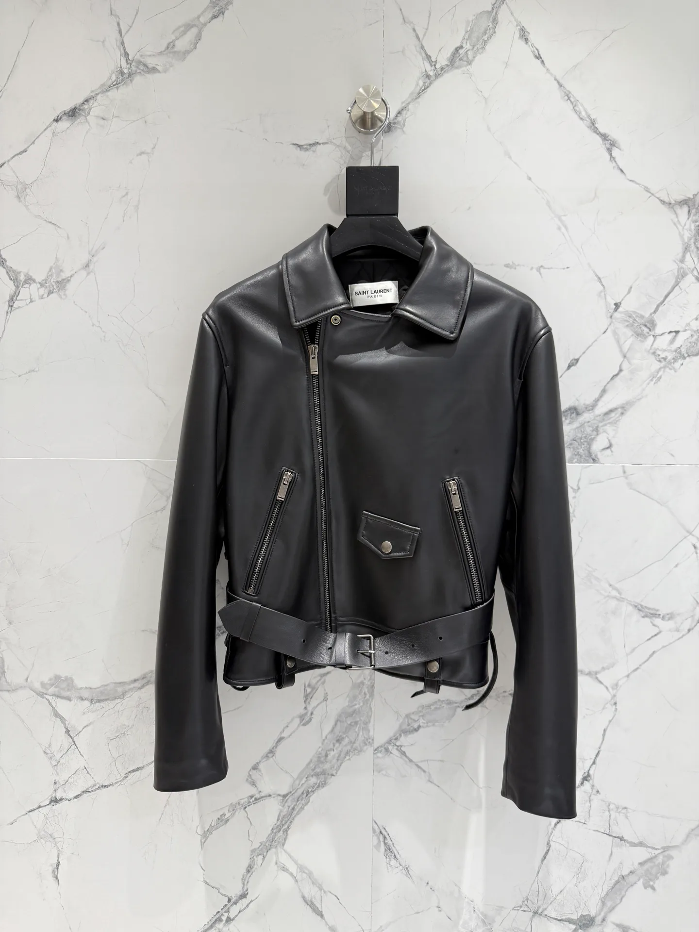 Кожаные Куртки И Дублёнки Женские Saint Laurent 13494890