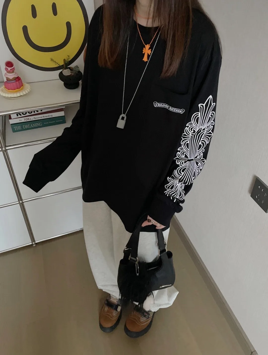Лонгсливы Женские Chrome Hearts 11188289