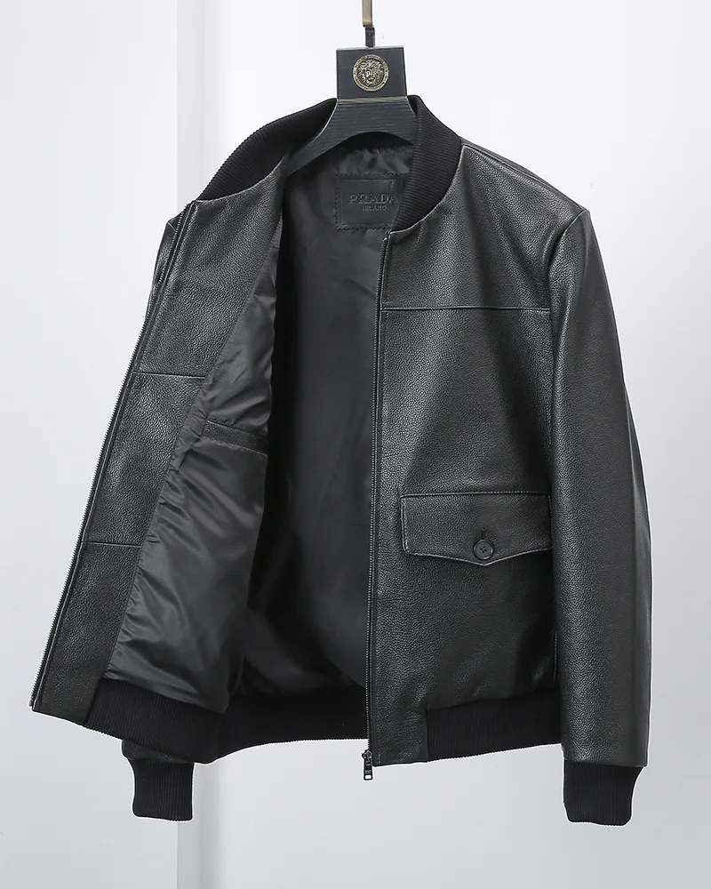 Кожаные Куртки И Дублёнки Мужские Prada 1309628