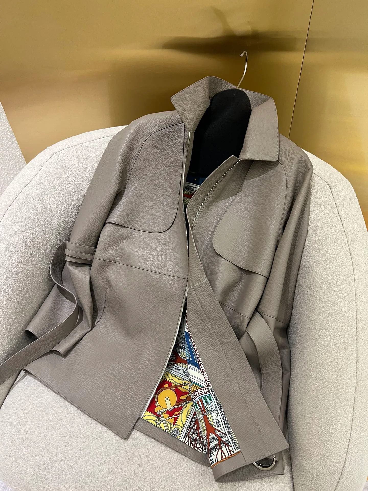 Кожаные Куртки И Дублёнки Женские Hermes 1805923