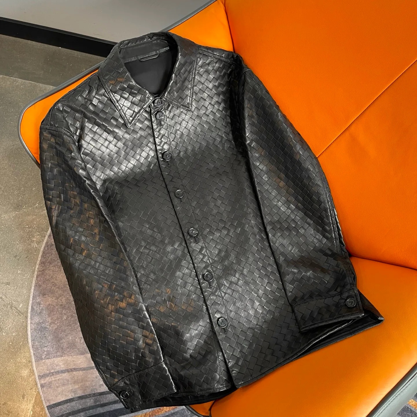 Кожаные Куртки И Дублёнки Мужские Bottega Veneta 1059447