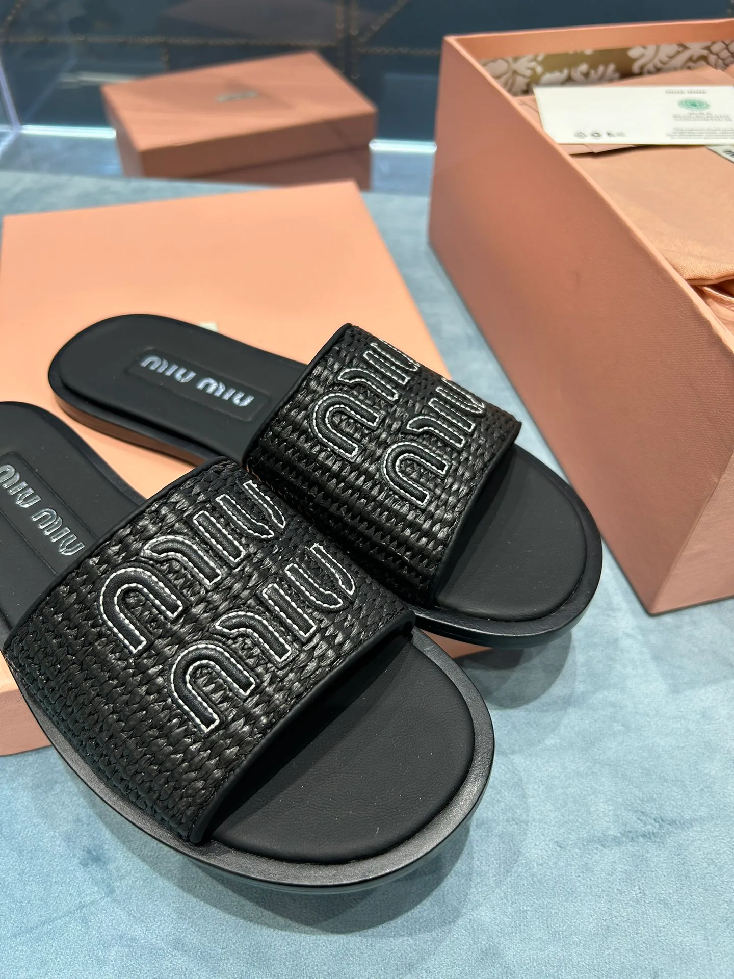 Шлепанцы Женские Miu Miu 18961