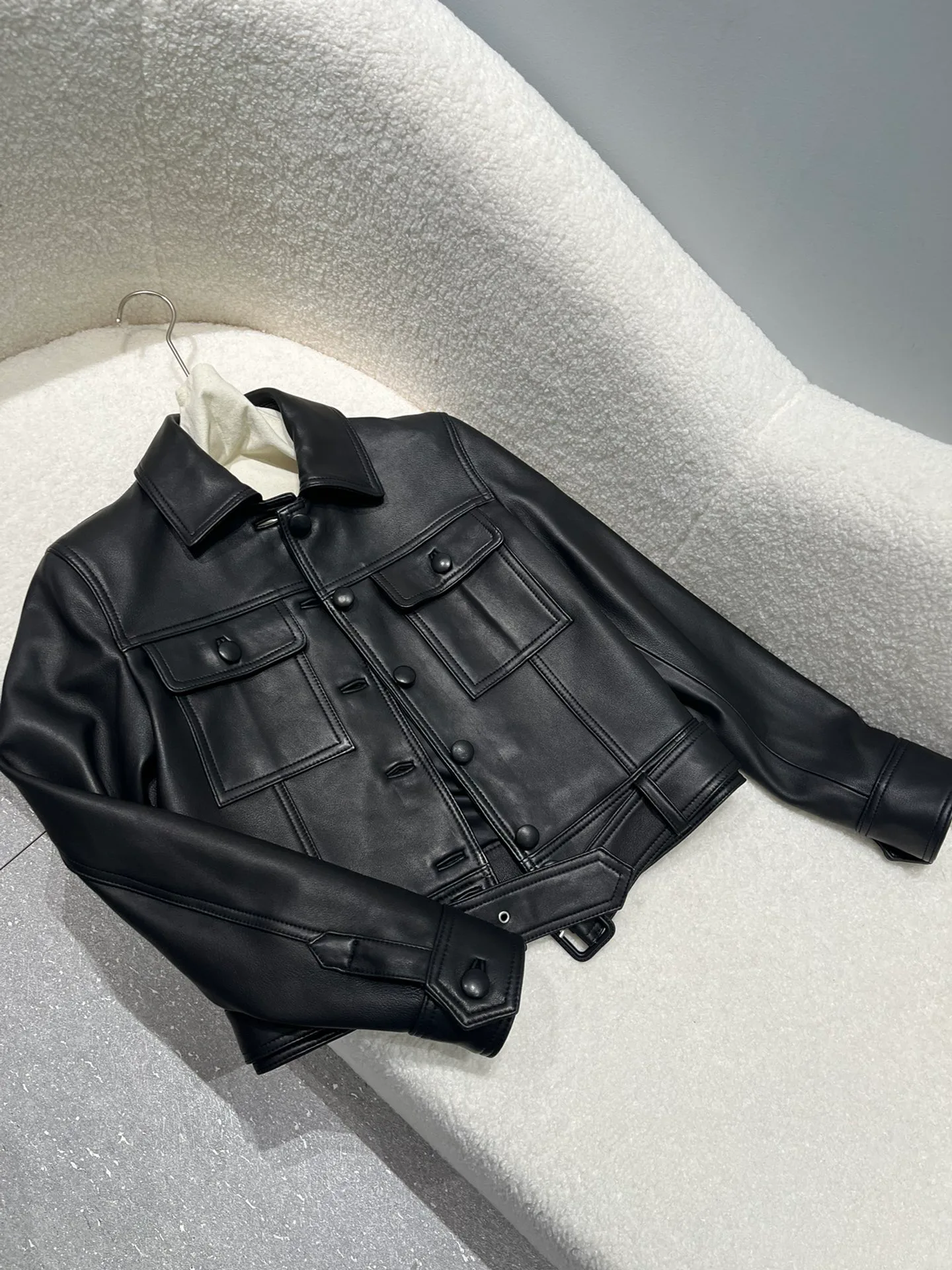 Кожаные Куртки И Дублёнки Мужские Saint Laurent 11485699