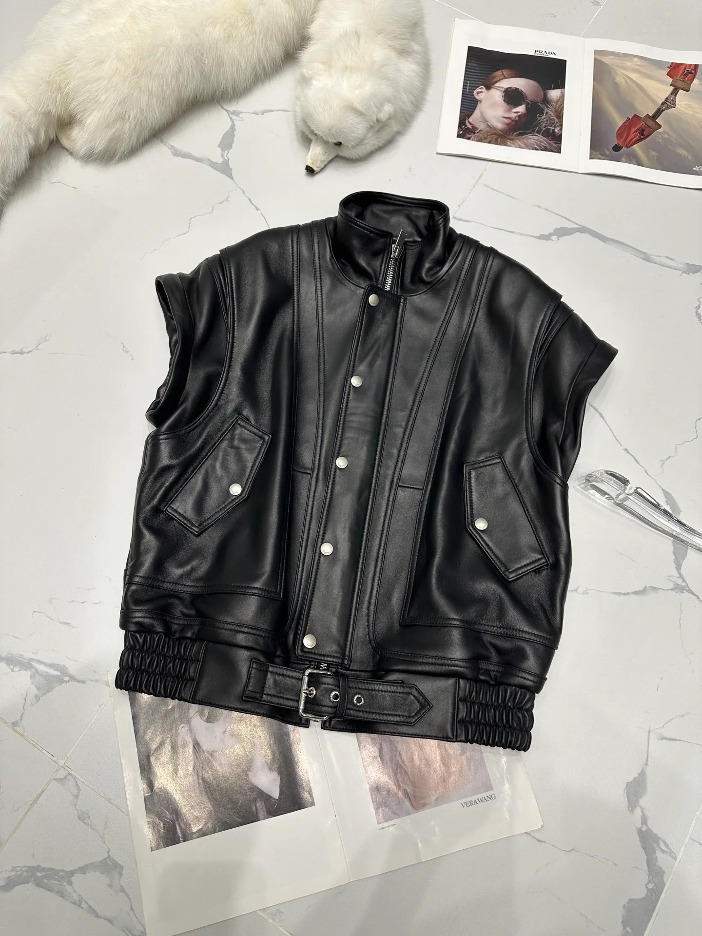 Кожаные Куртки И Дублёнки Женские Saint Laurent 11598147