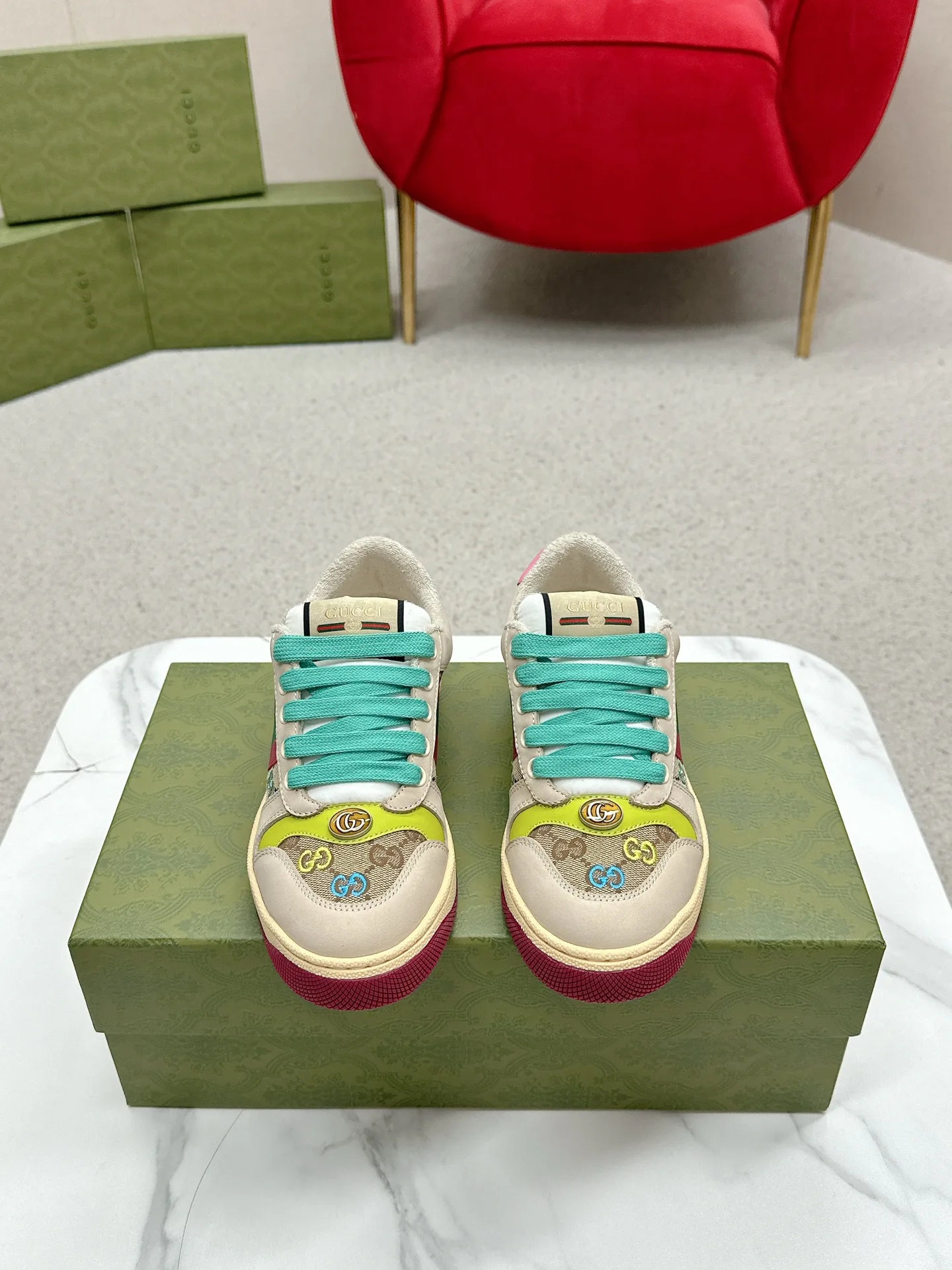 Кеды Женские Gucci 4784219