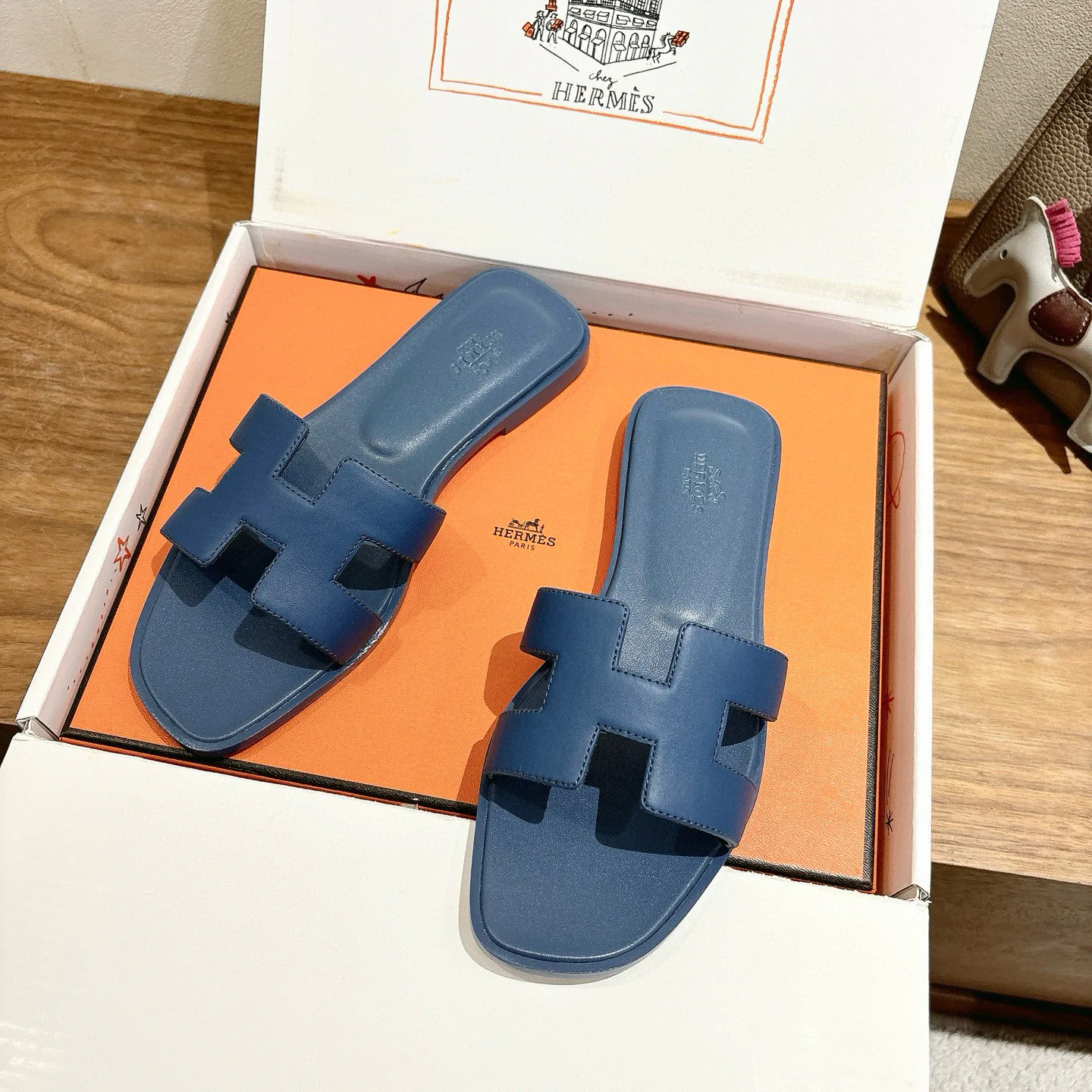 Шлепанцы Женские Hermes 396987