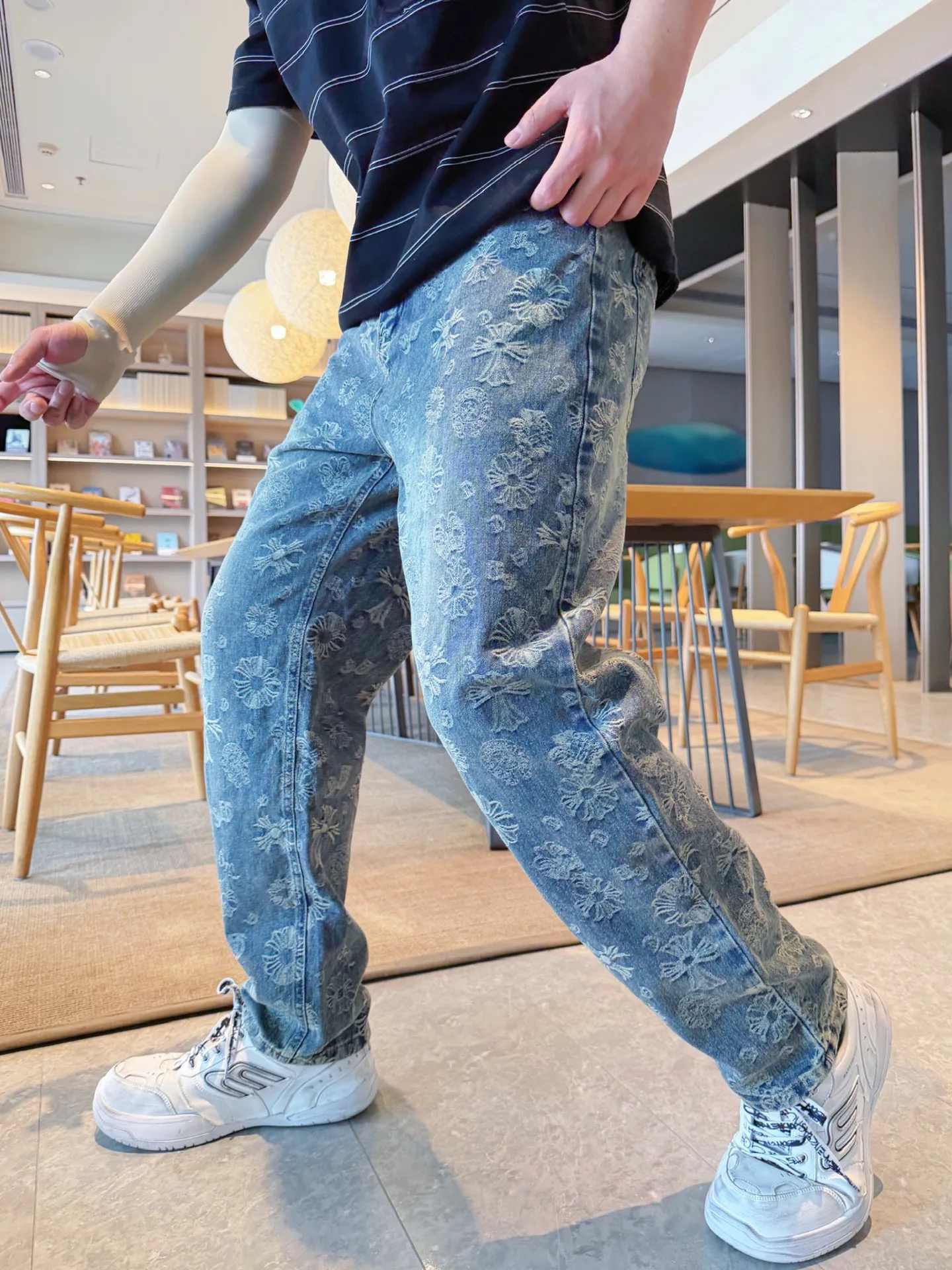 Джинсы Мужские Chrome Hearts 13538167