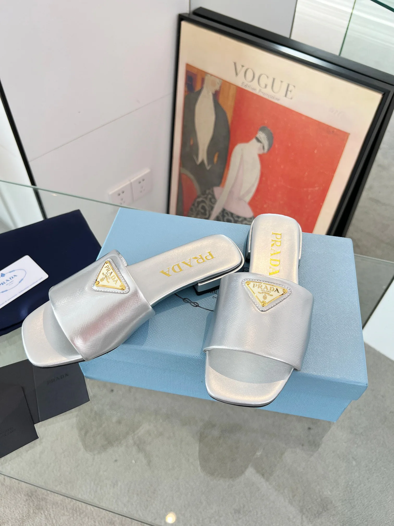 Шлепанцы Женские Prada 11386442