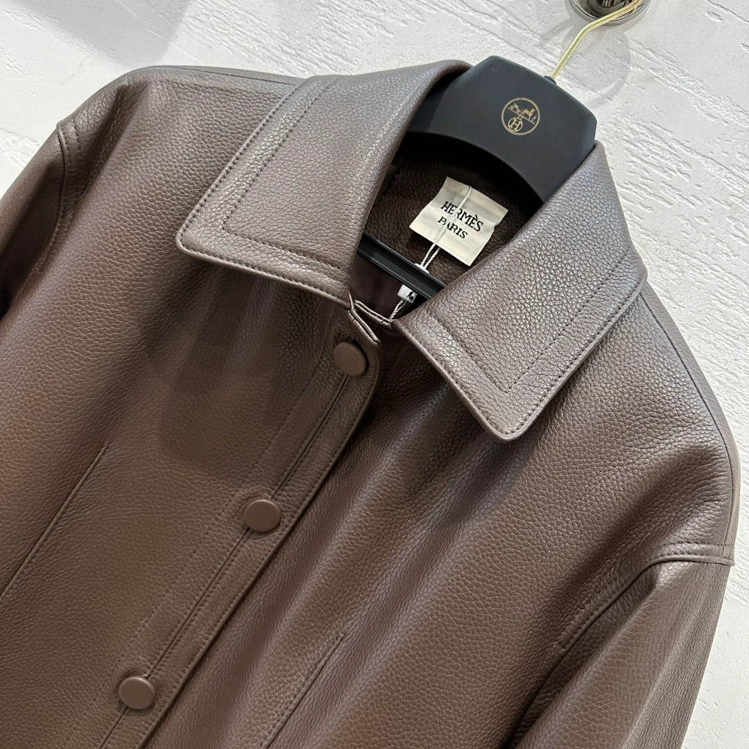 Кожаные Куртки И Дублёнки Женские Hermes 10037685