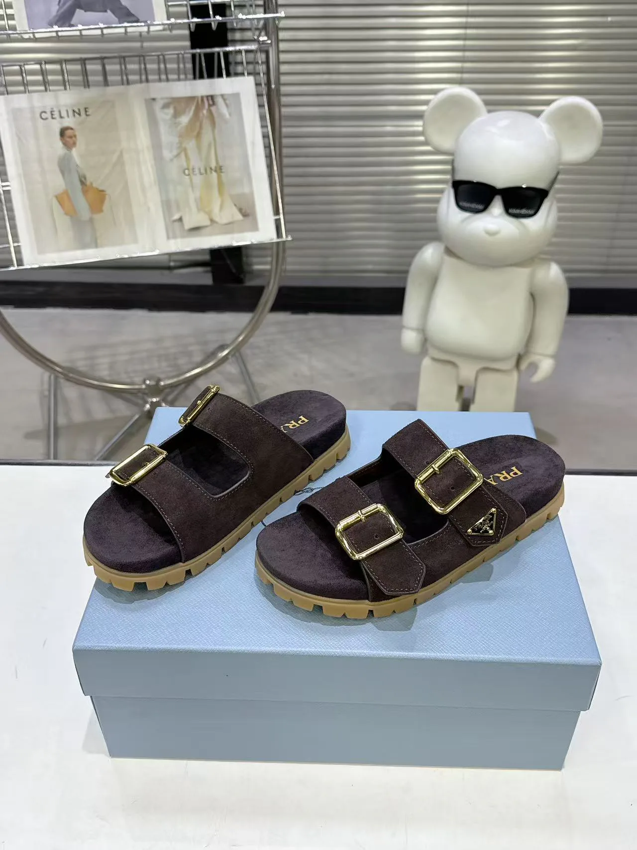 Шлепанцы Женские Prada 10270238