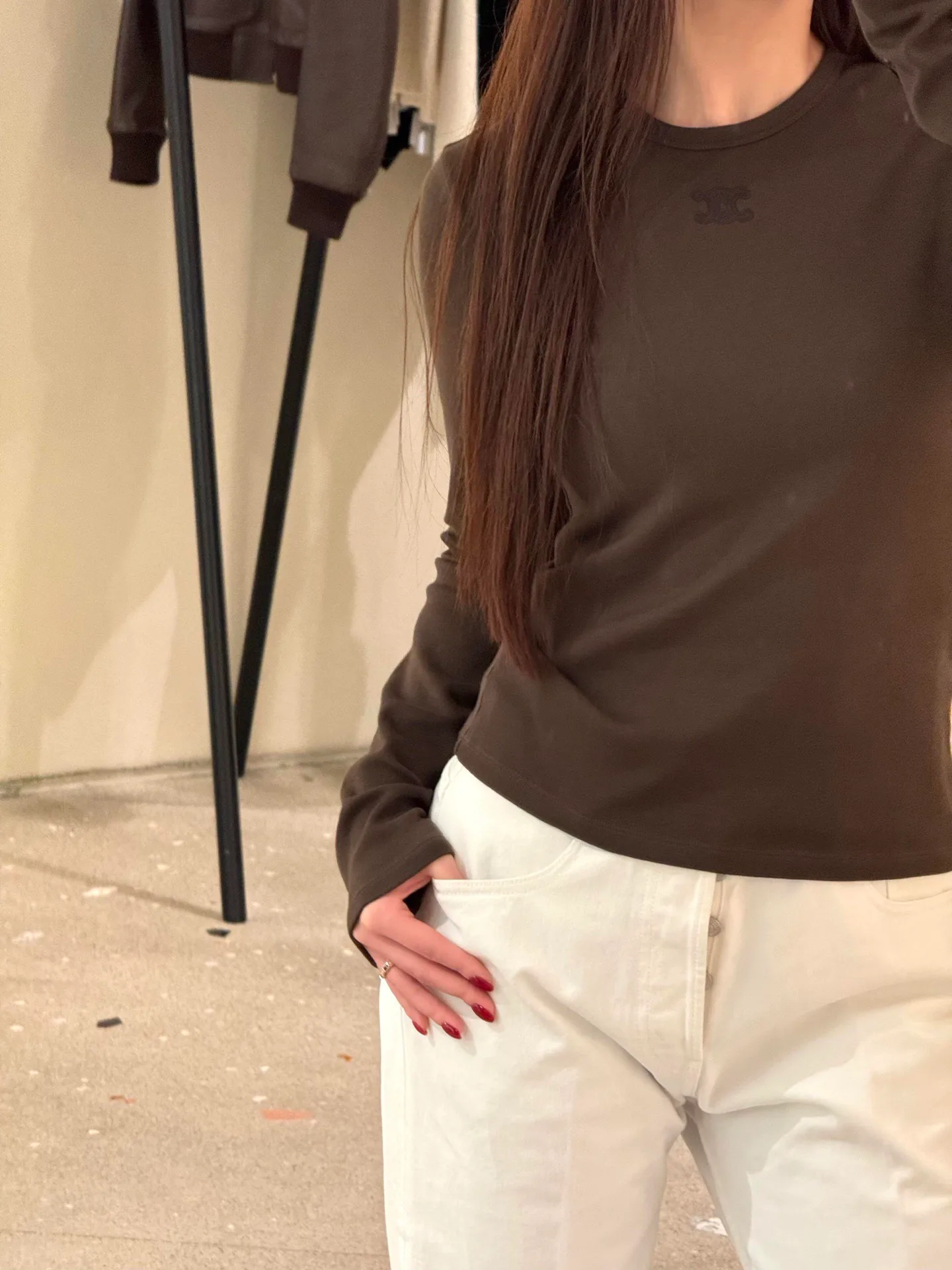 Лонгсливы Женские Celine 7041493