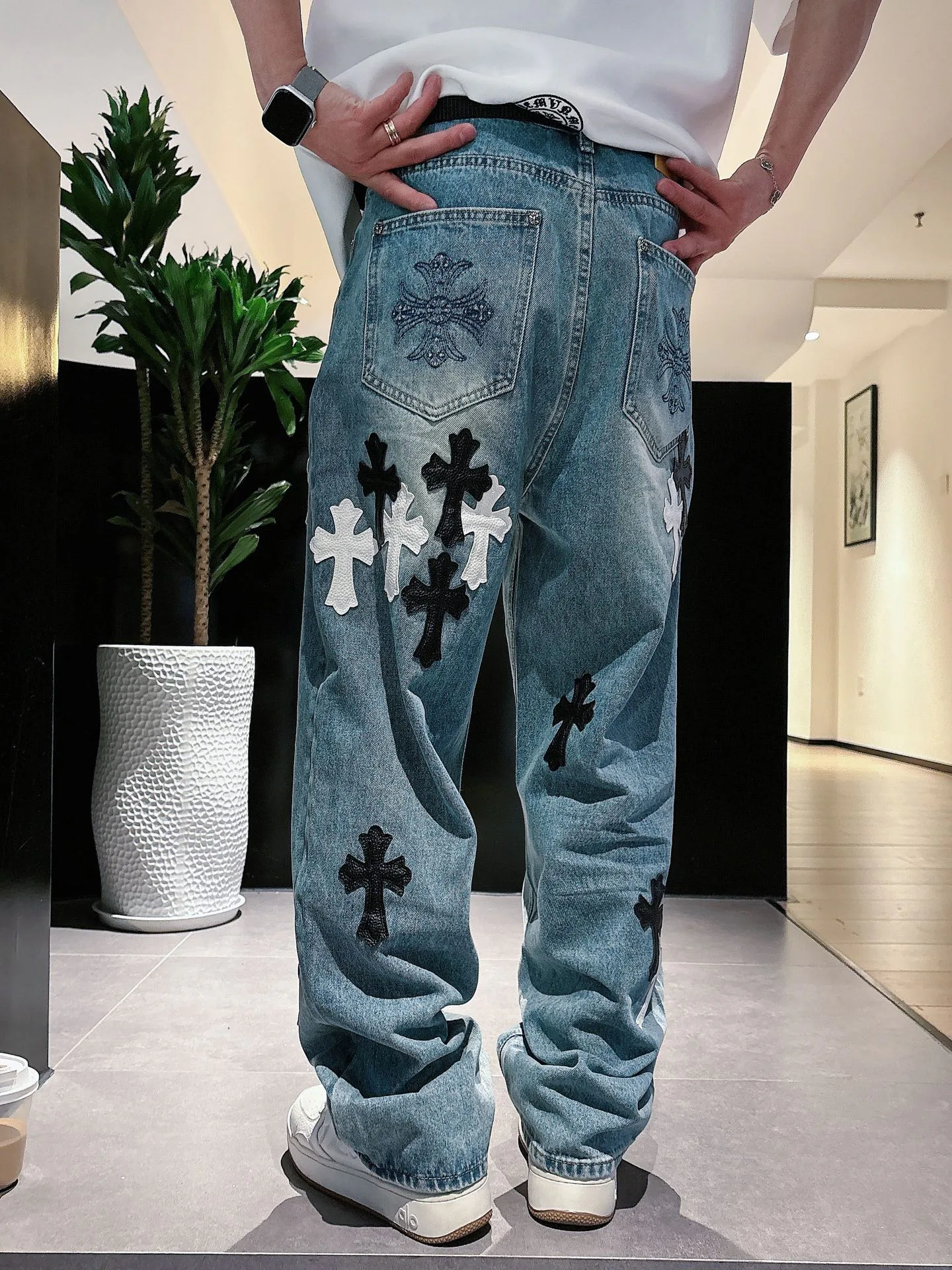 Джинсы Женские Chrome Hearts 11646891