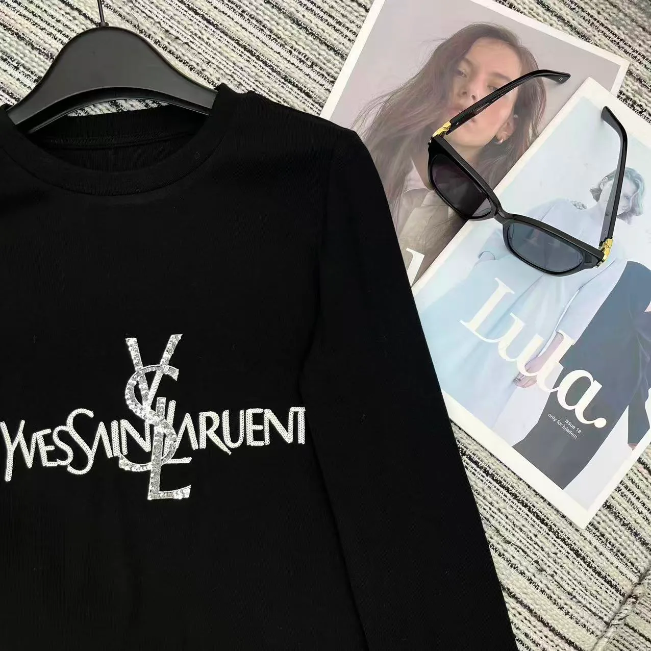 Лонгсливы Женские Saint Laurent 847359