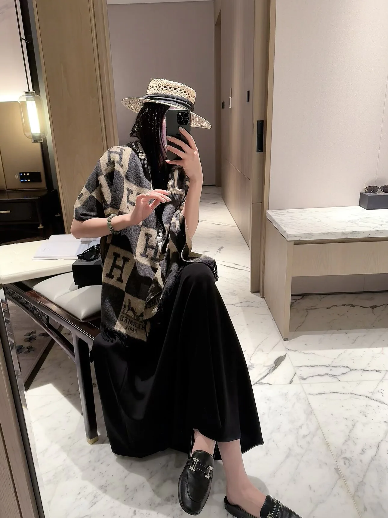 Шарфы Hermes 18598289
