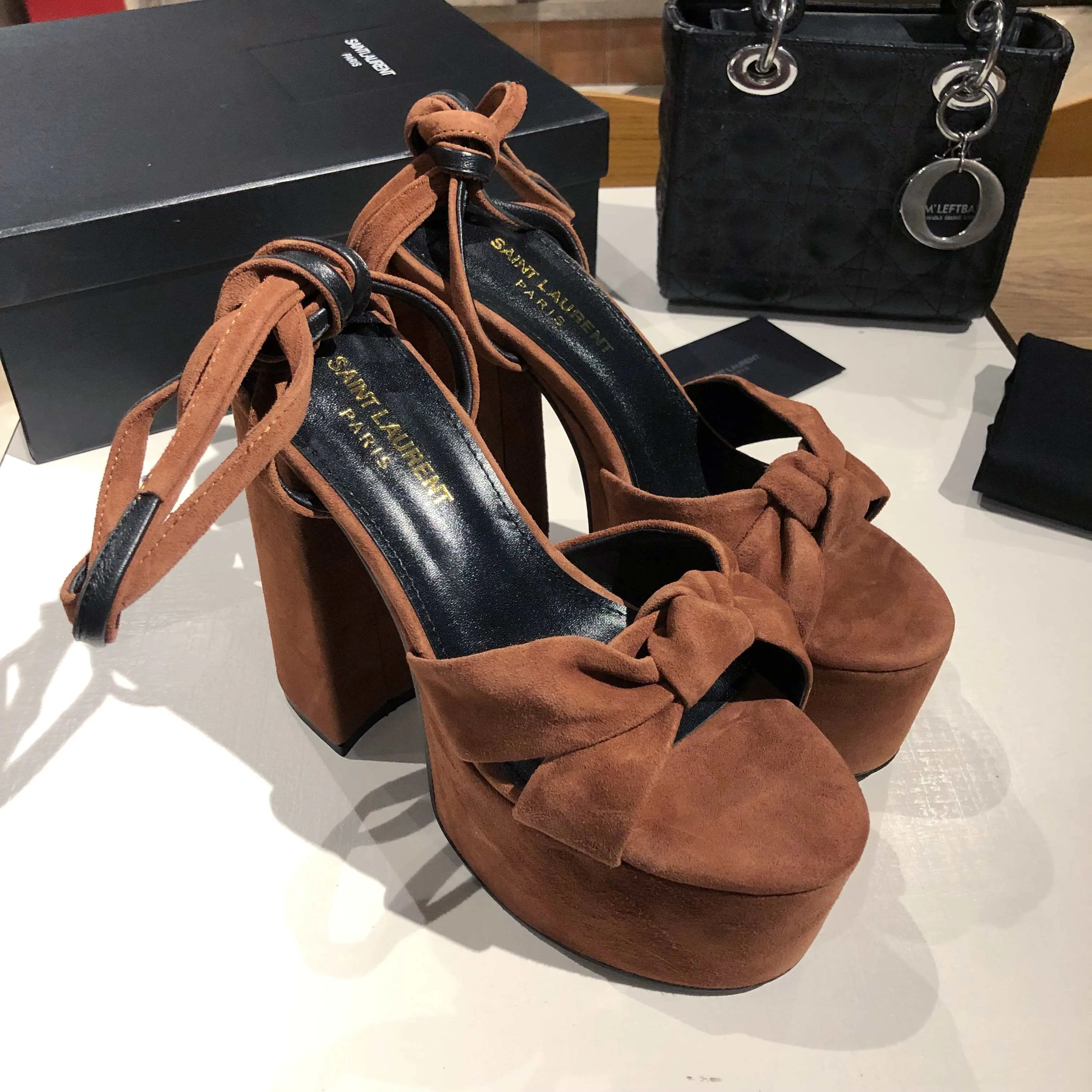 Босоножки Женские Saint Laurent 11220448