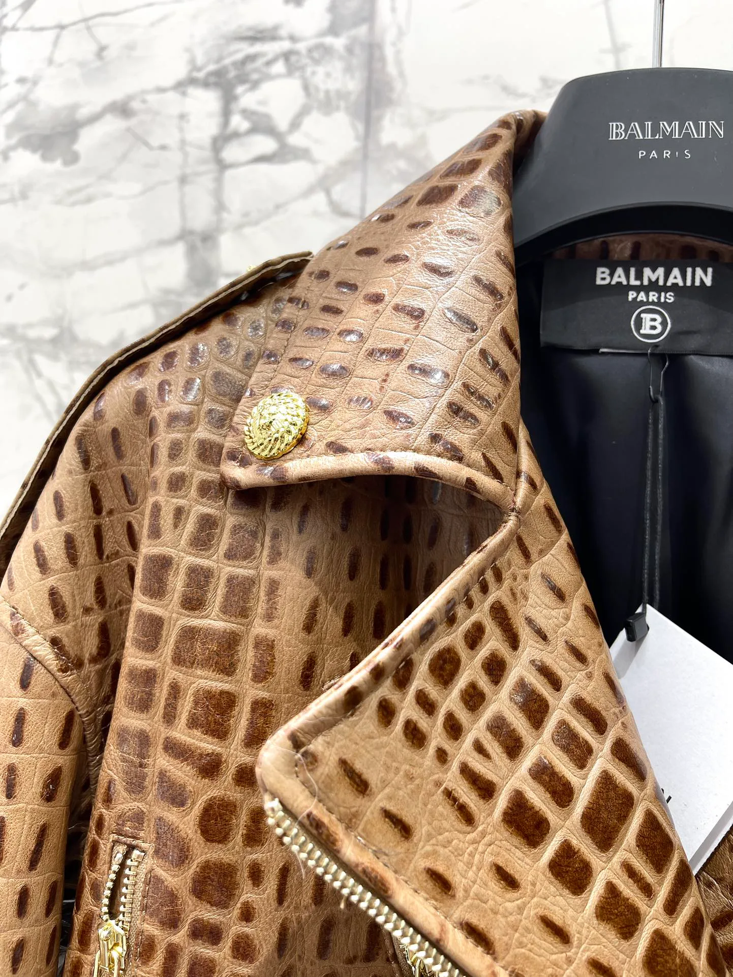 Кожаные Куртки И Дублёнки Женские Balmain 11164826