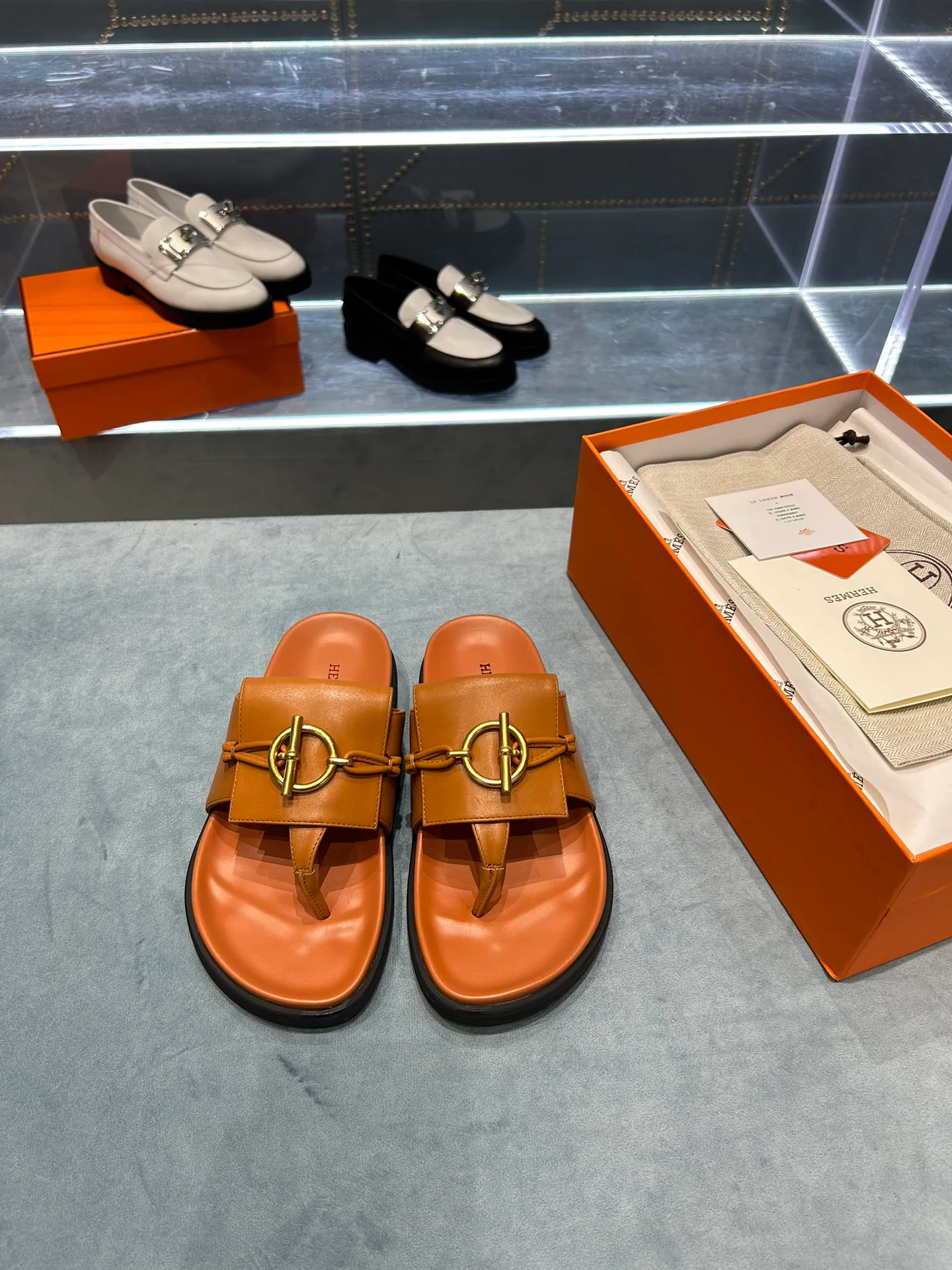 Шлепанцы Женские Hermes 23628