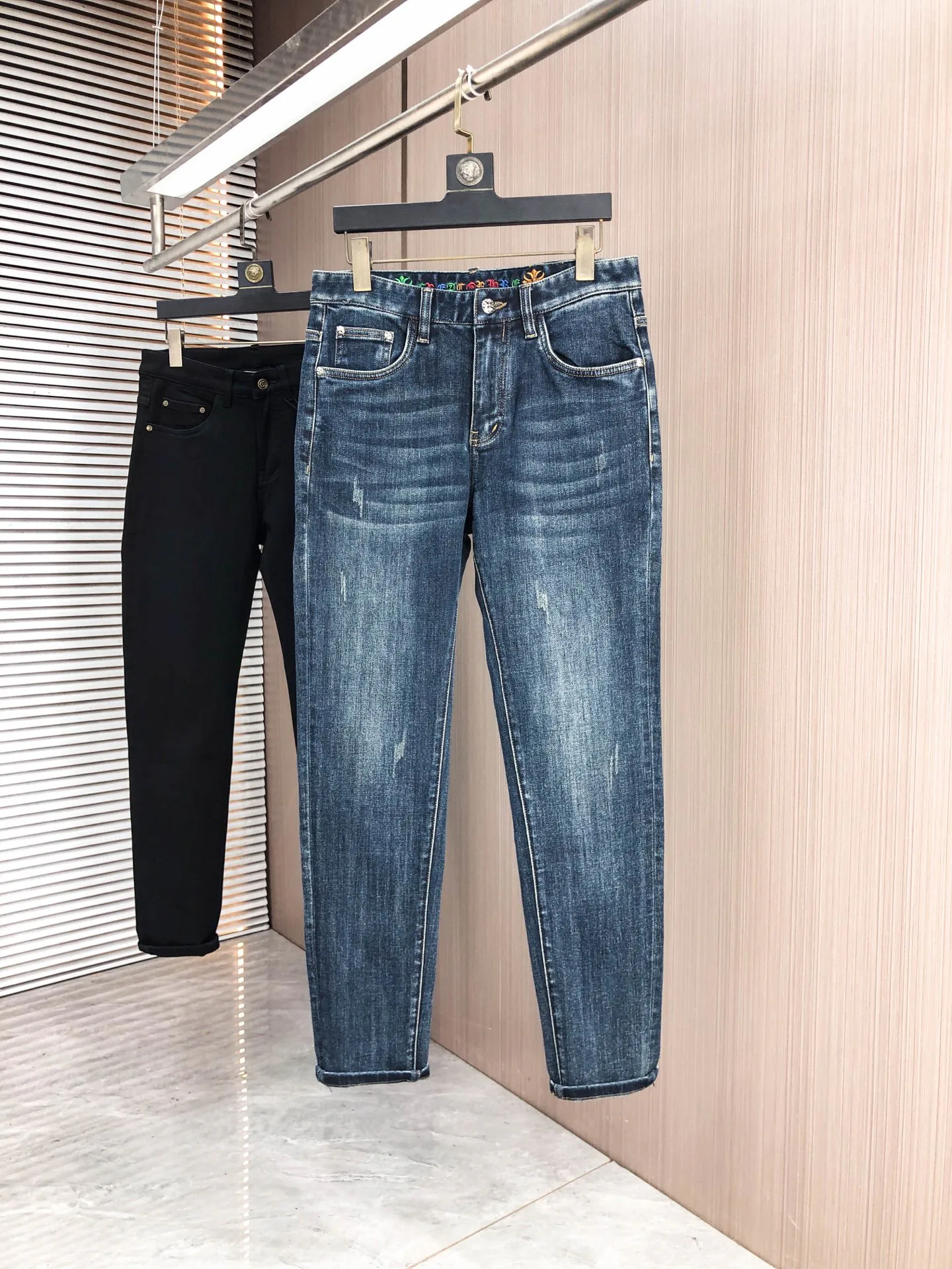 Джинсы Мужские Chrome Hearts 1283760