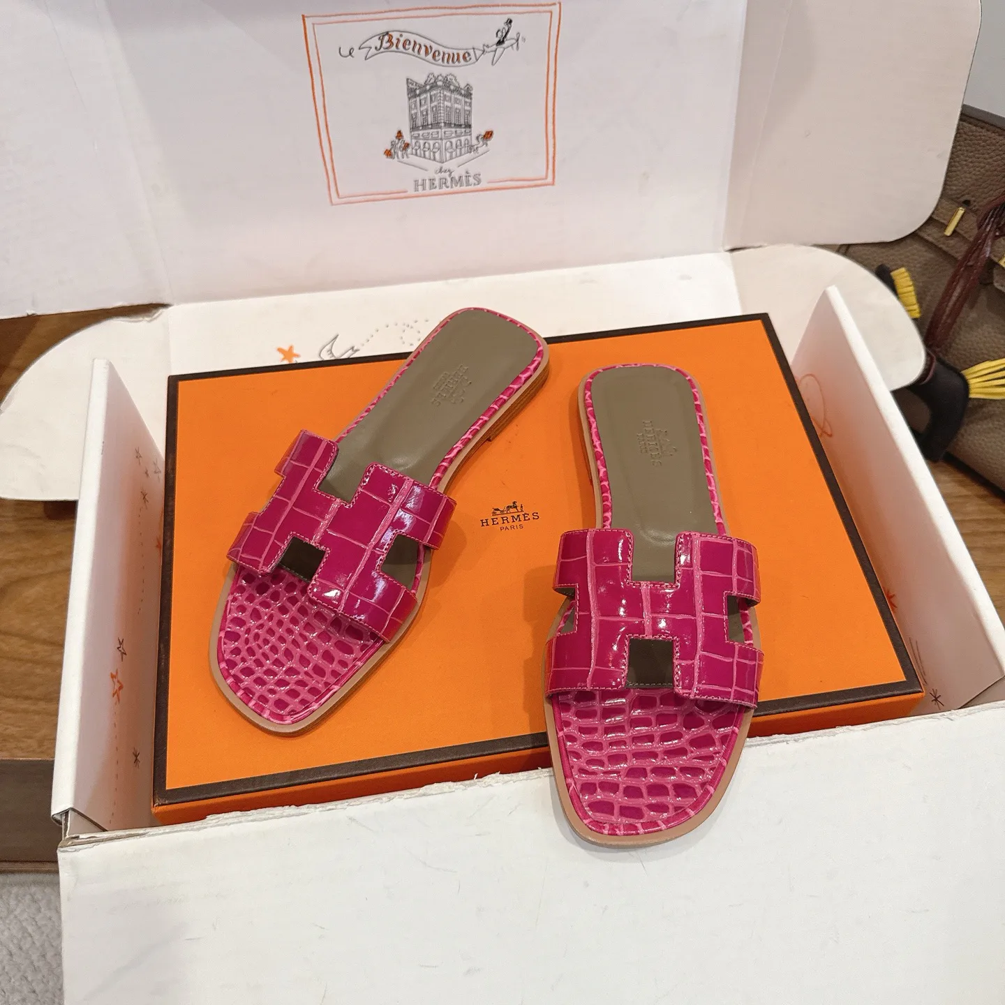 Шлепанцы Женские Hermes 1223555