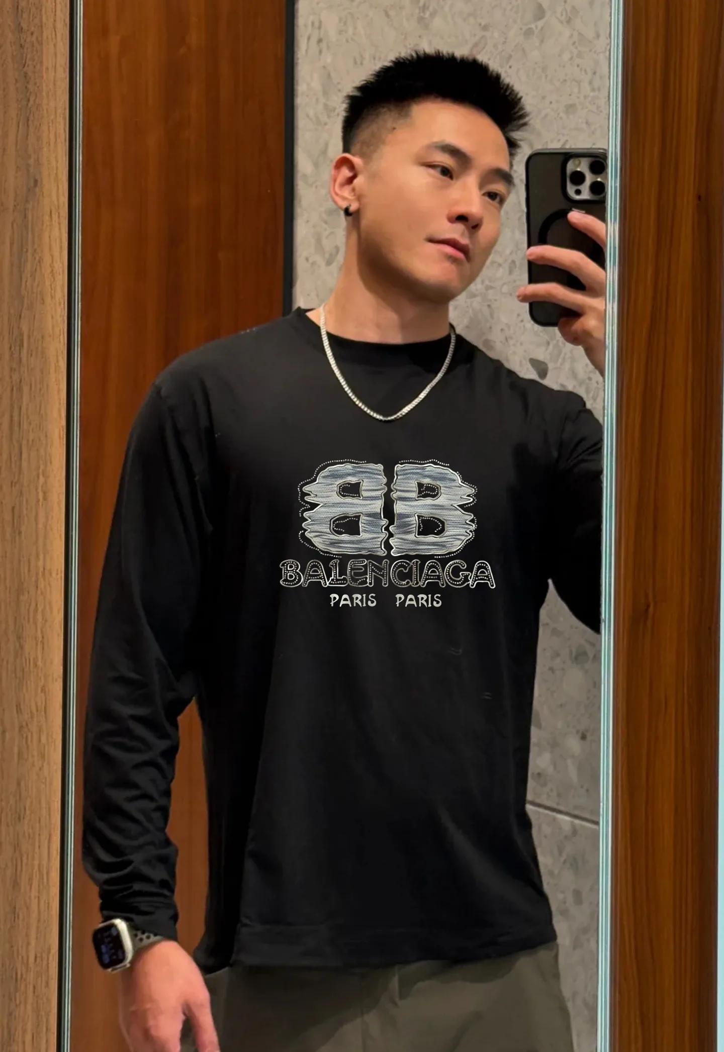 Лонгсливы Мужские Balenciaga 927918