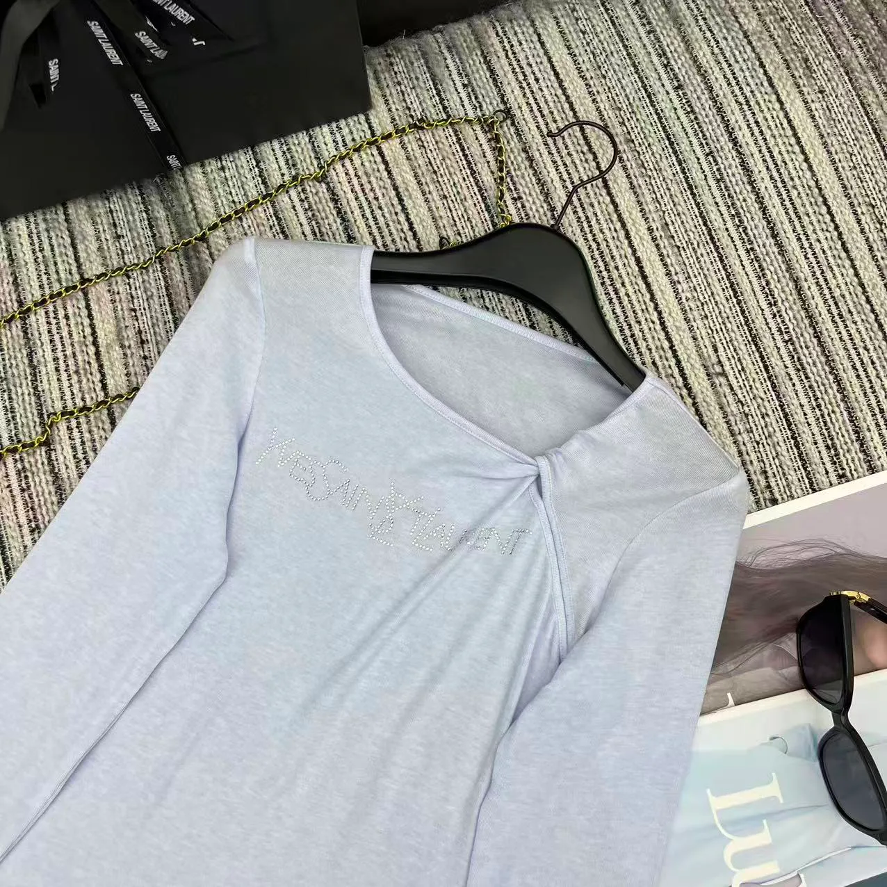 Лонгсливы Женские Saint Laurent 11230099