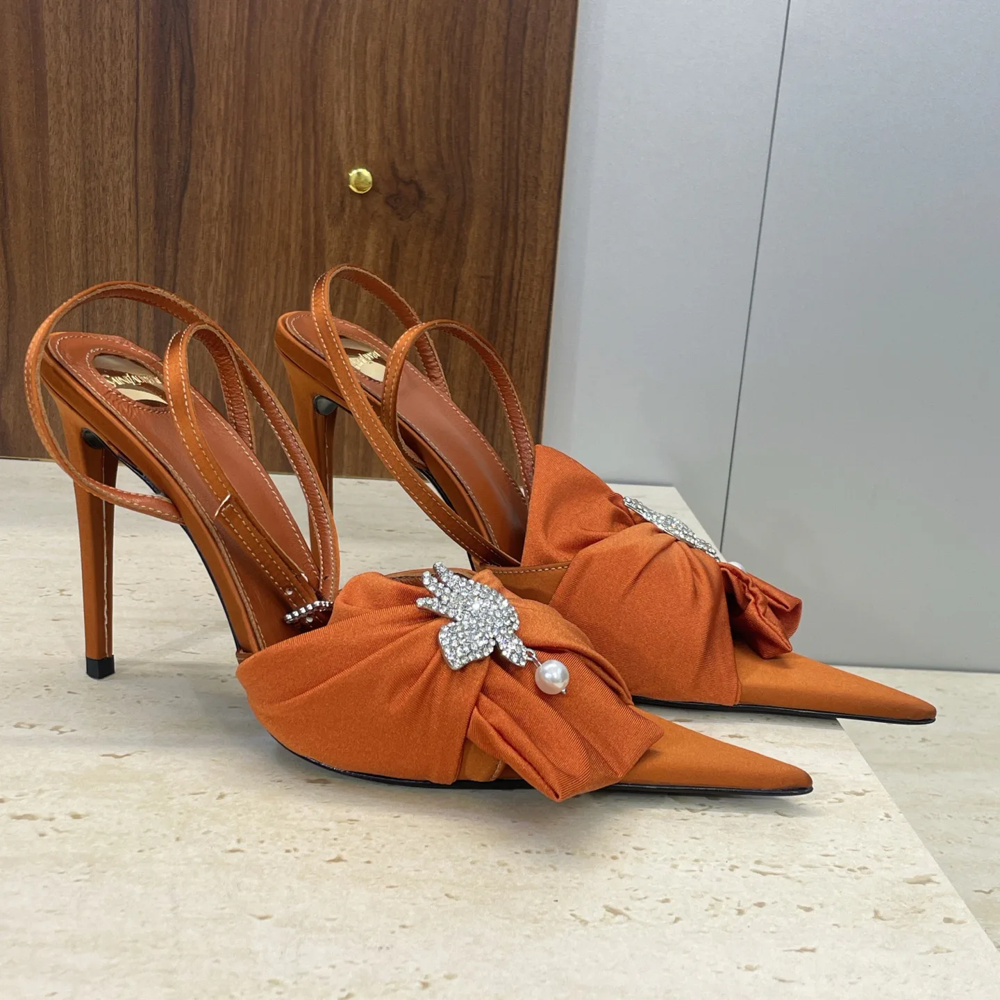 Босоножки Женские Saint Laurent 3009070