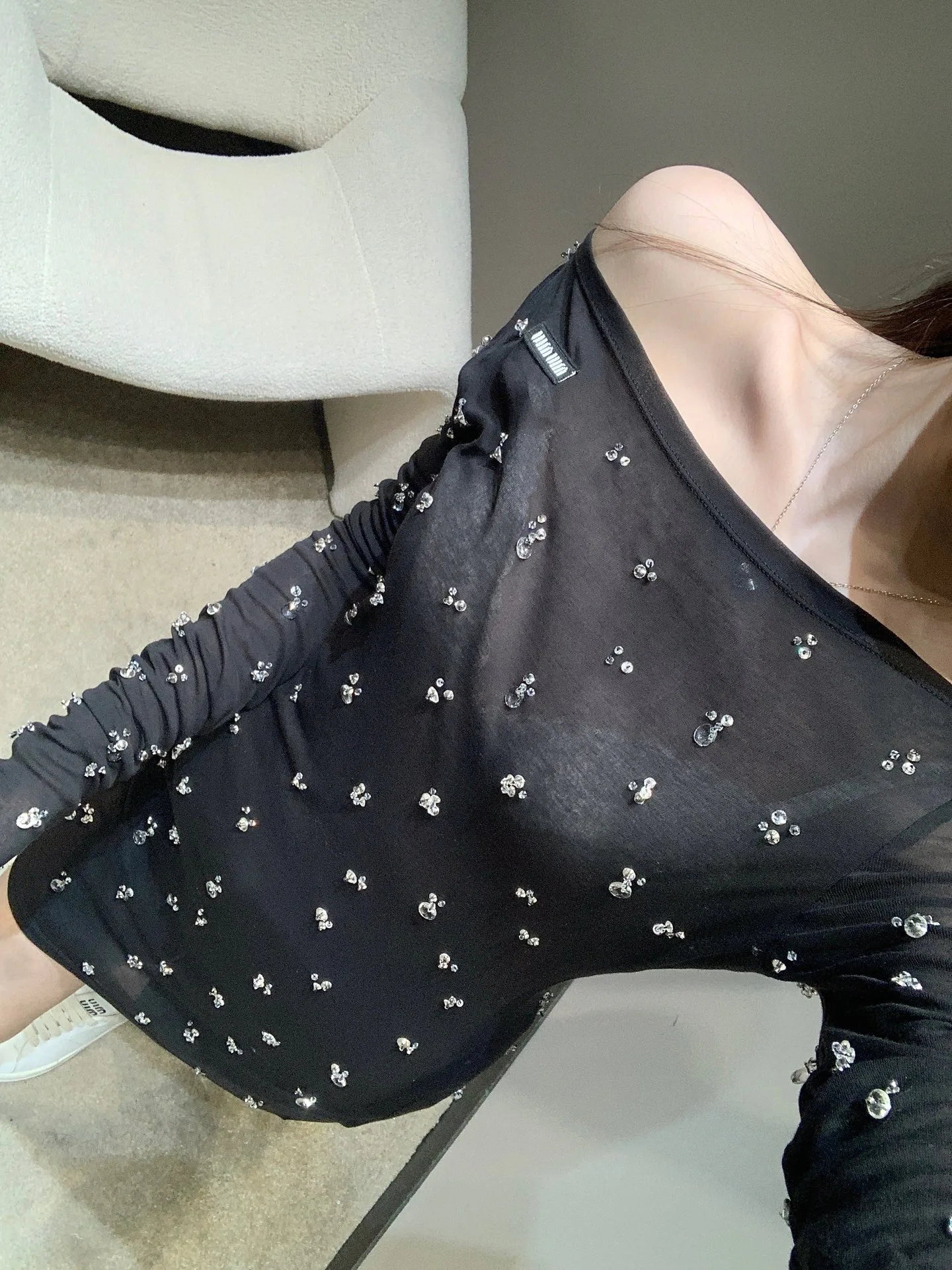 Лонгсливы Женские Miu Miu 779206