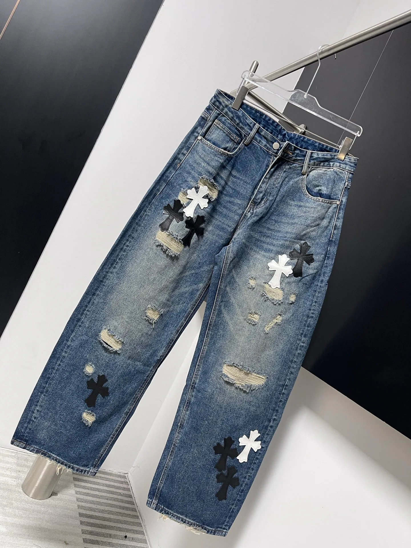 Джинсы Мужские Chrome Hearts 17902468