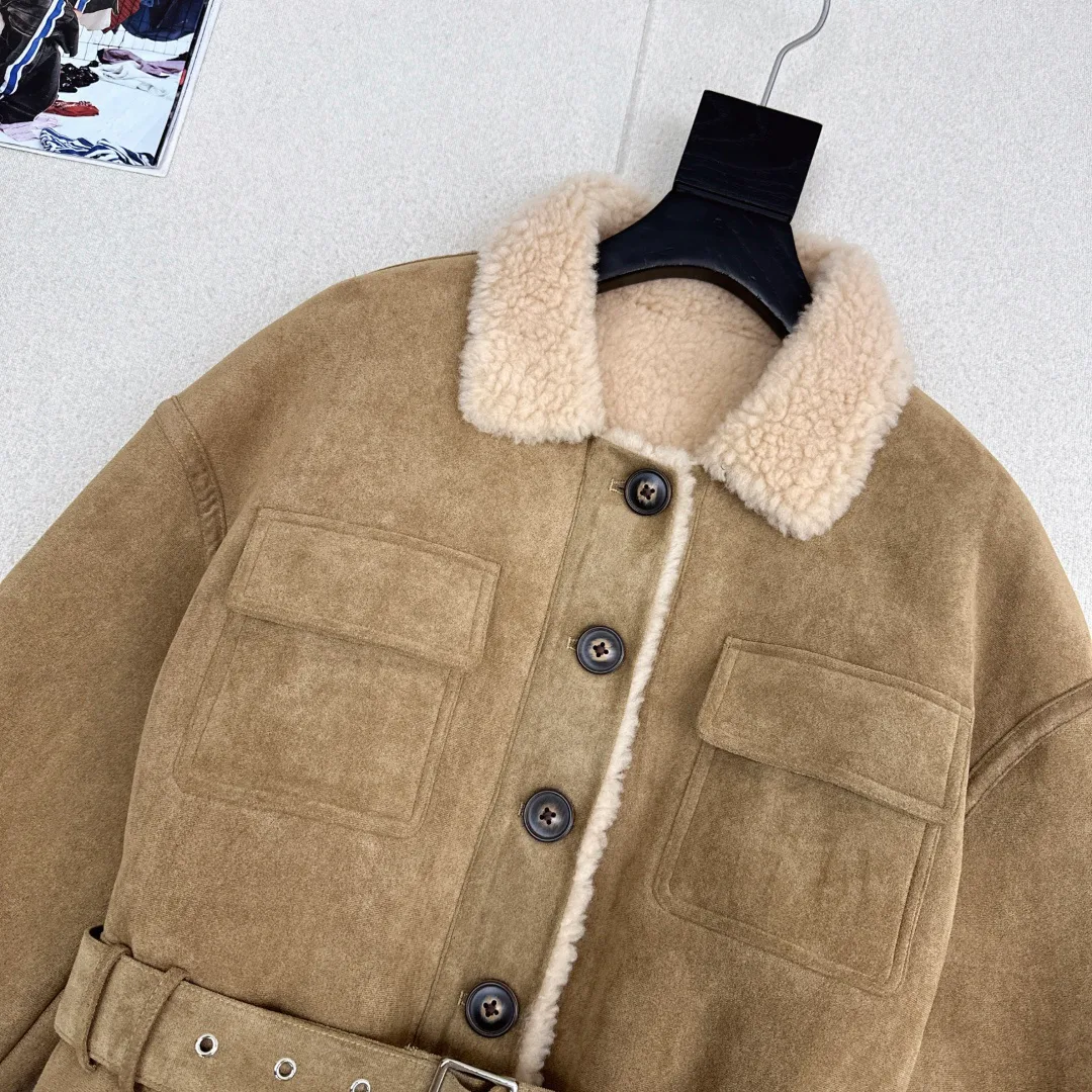 Кожаные Куртки И Дублёнки Женские Saint Laurent 548593