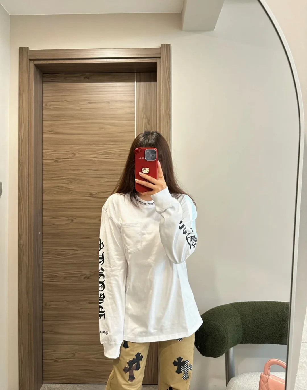 Лонгсливы Мужские Chrome Hearts 11399355