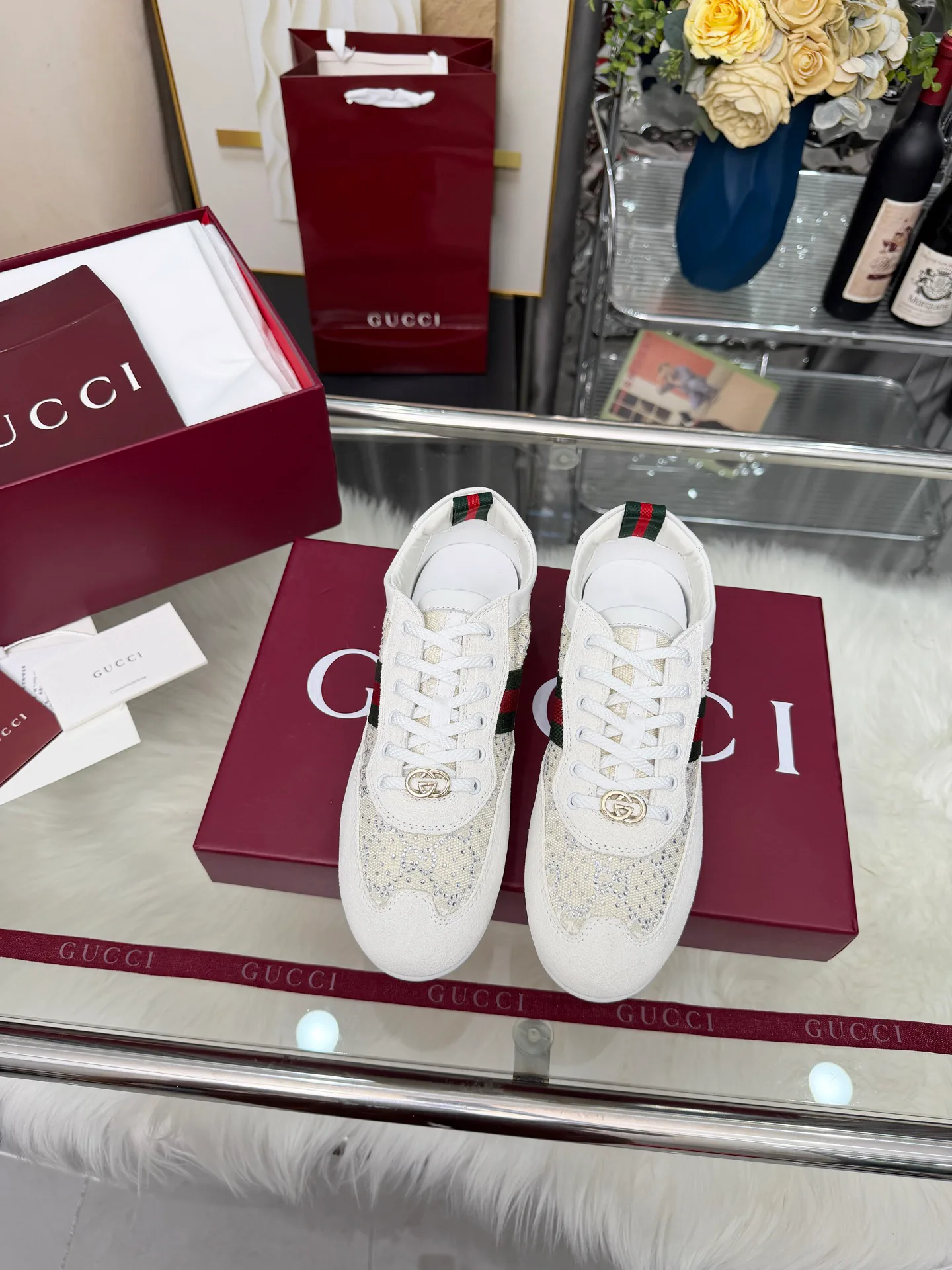 Кроссовки Женские Gucci 982795