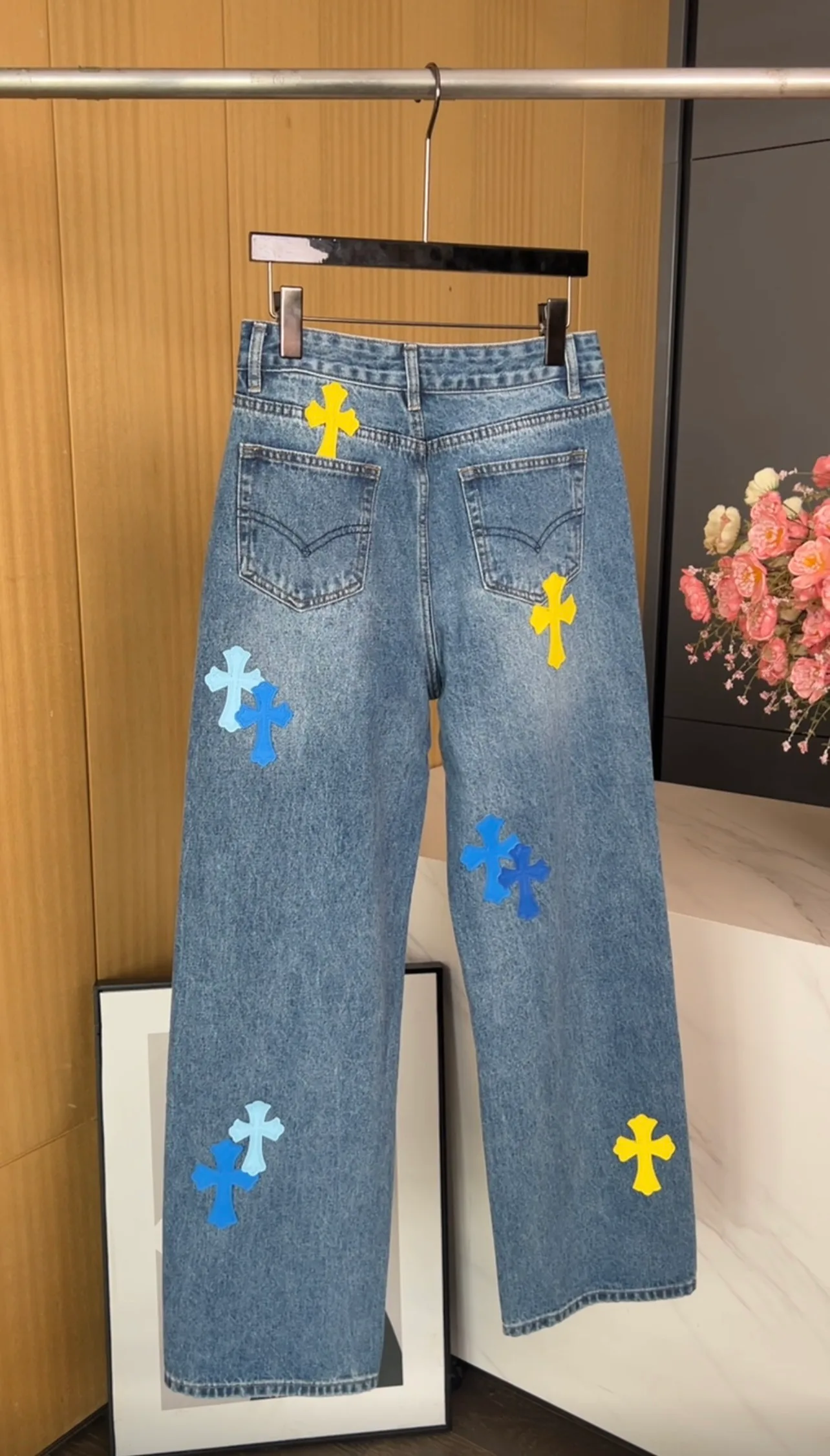 Джинсы Женские Chrome Hearts 24897