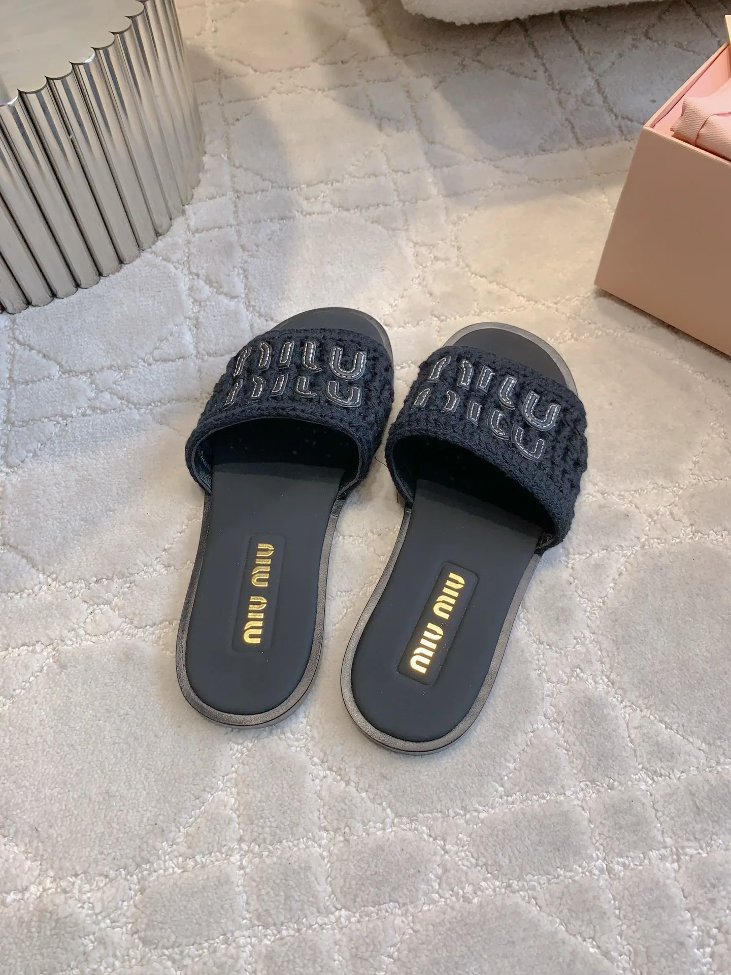 Шлепанцы Женские Miu Miu 4942623
