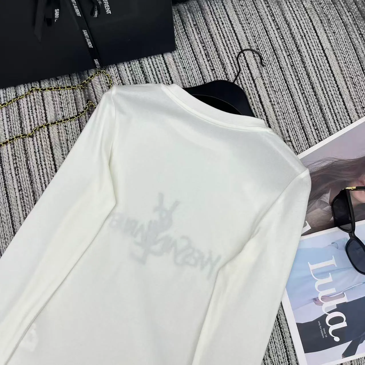 Лонгсливы Женские Saint Laurent 847358