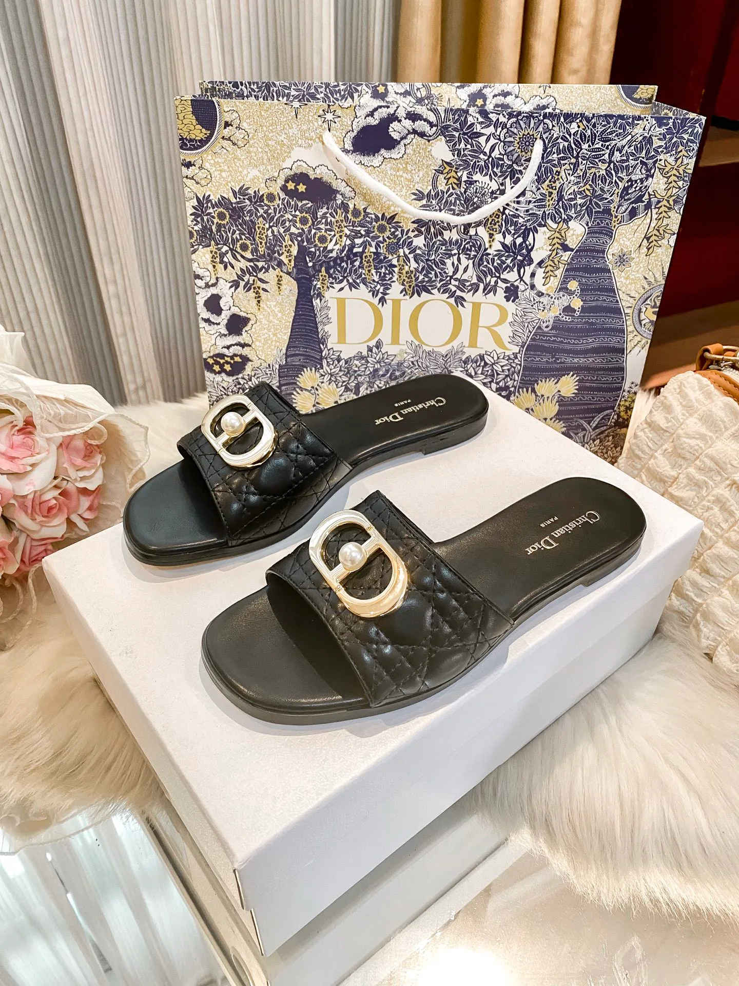 Шлепанцы Женские Christian Dior 12208673