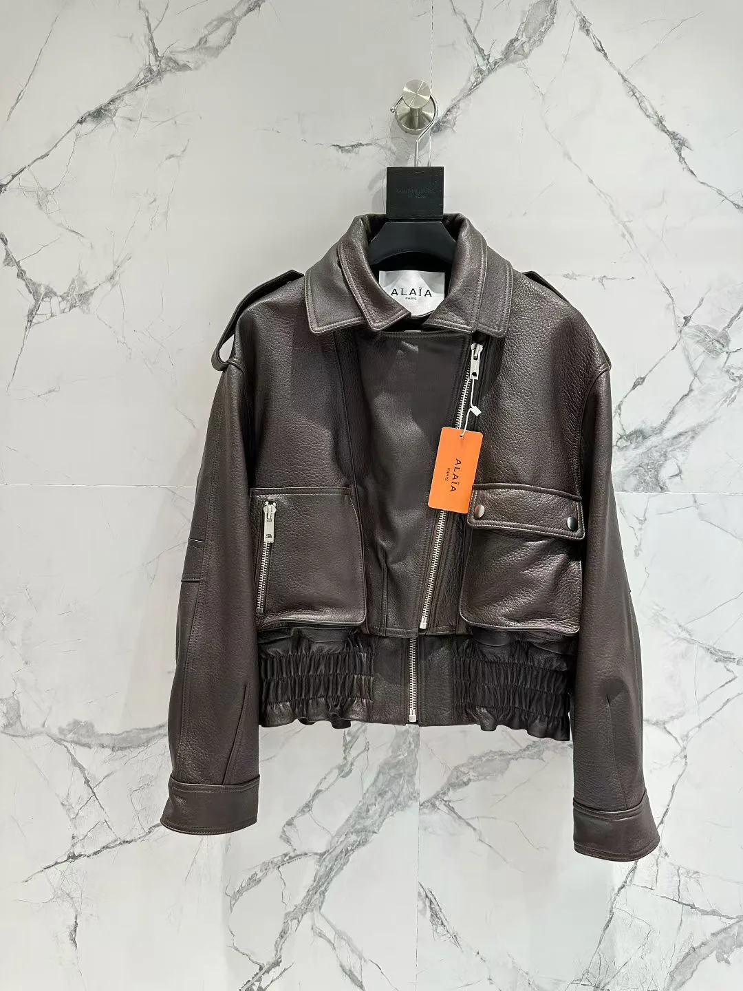 Кожаные Куртки И Дублёнки Женские Alaia 11700500