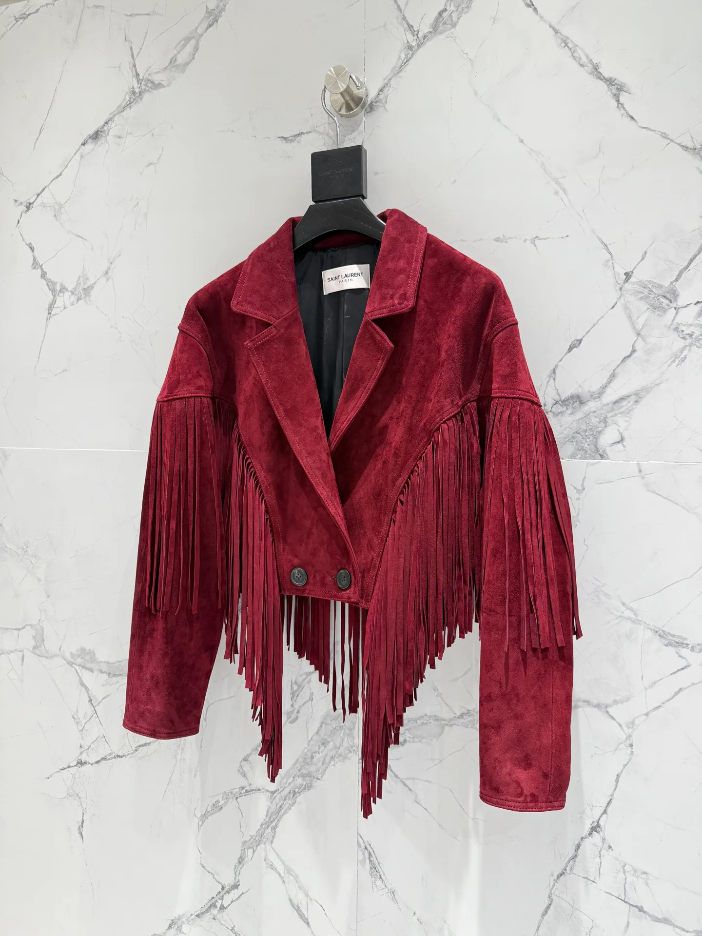 Кожаные Куртки И Дублёнки Женские Saint Laurent 12957005