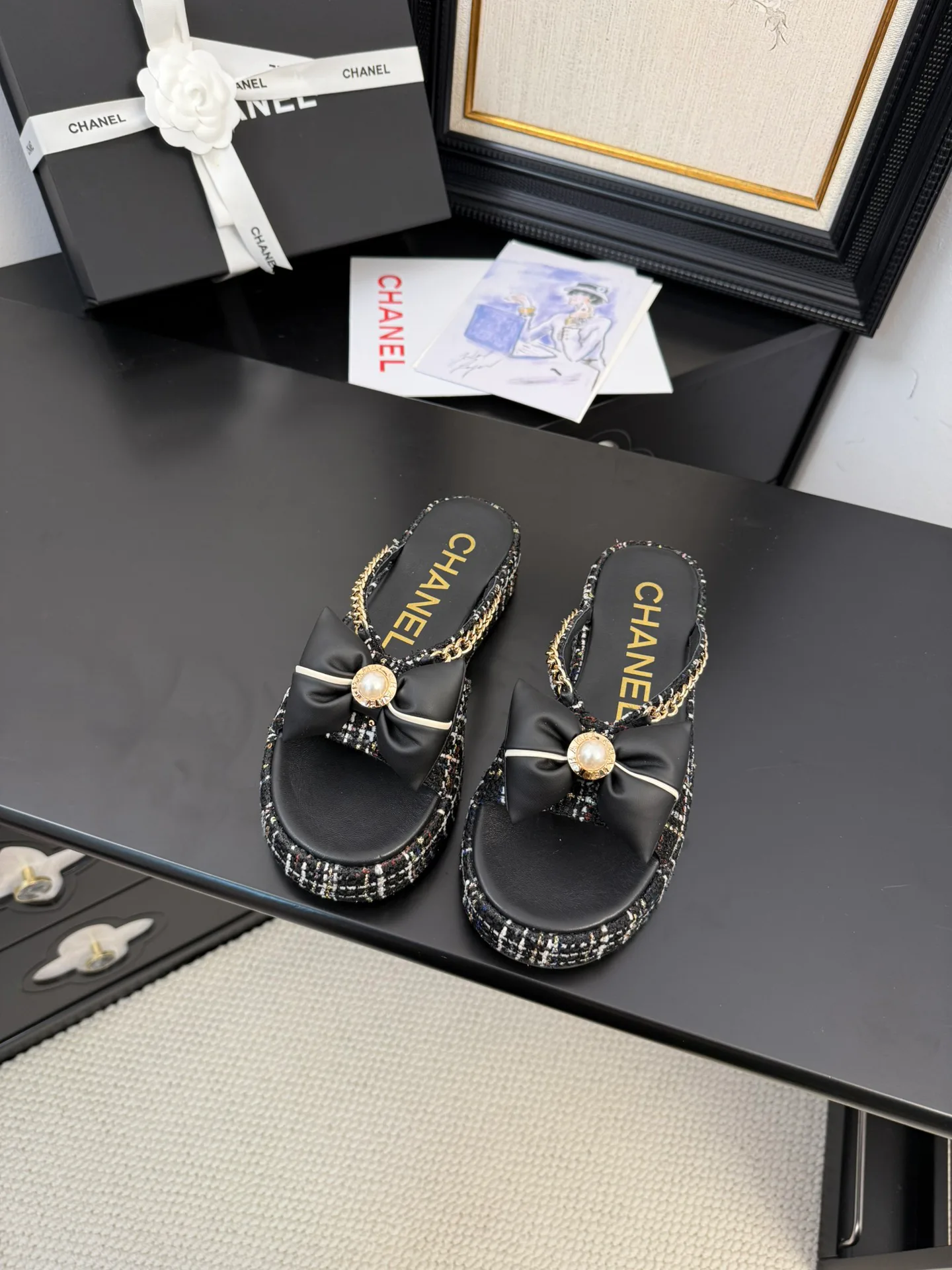 Шлепанцы Женские Chanel 20386