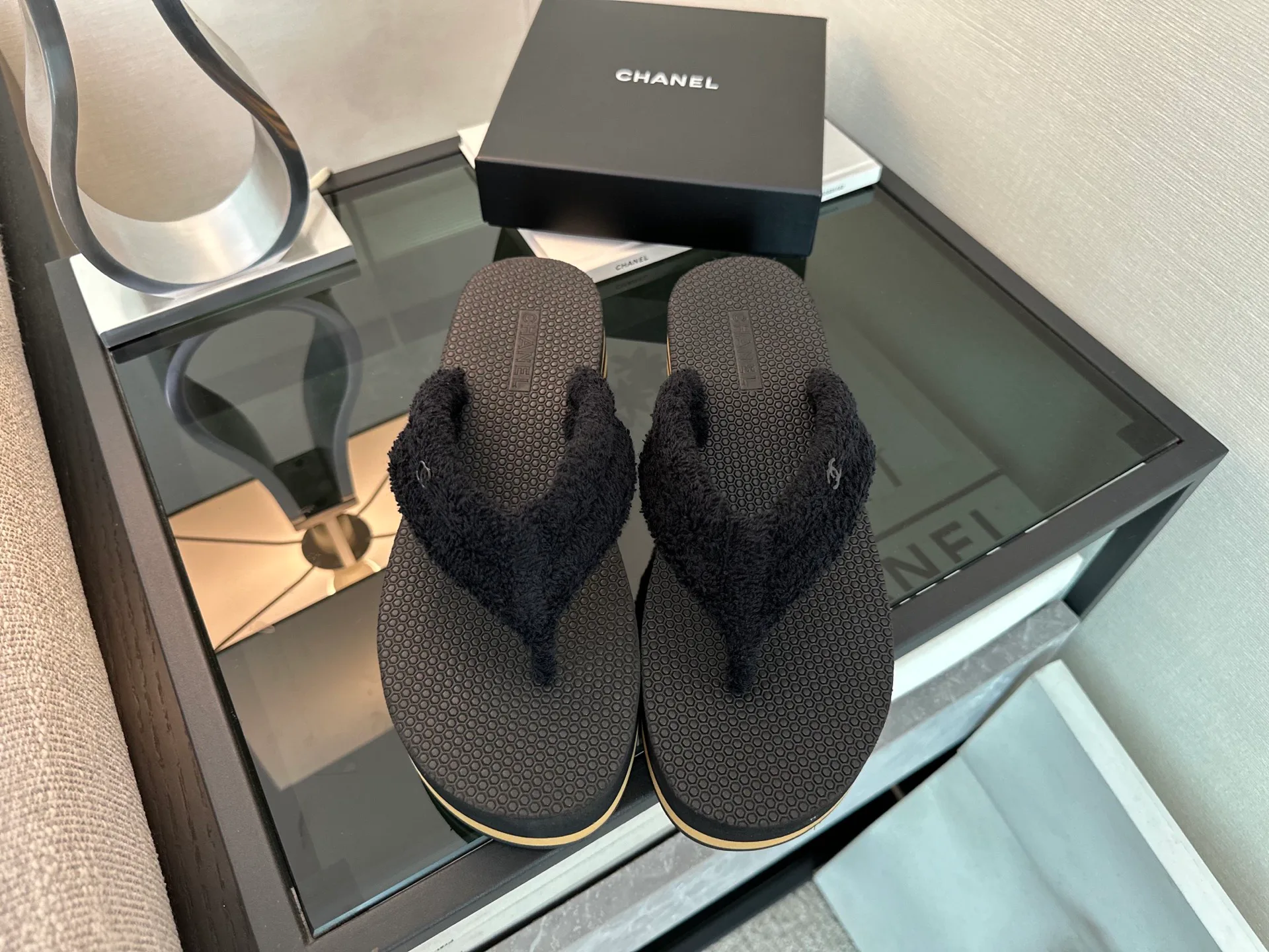 Шлепанцы Женские Chanel 13543738