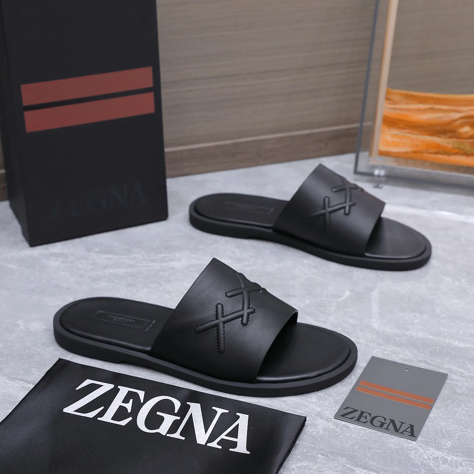 Шлепанцы Мужские Zegna 17514993