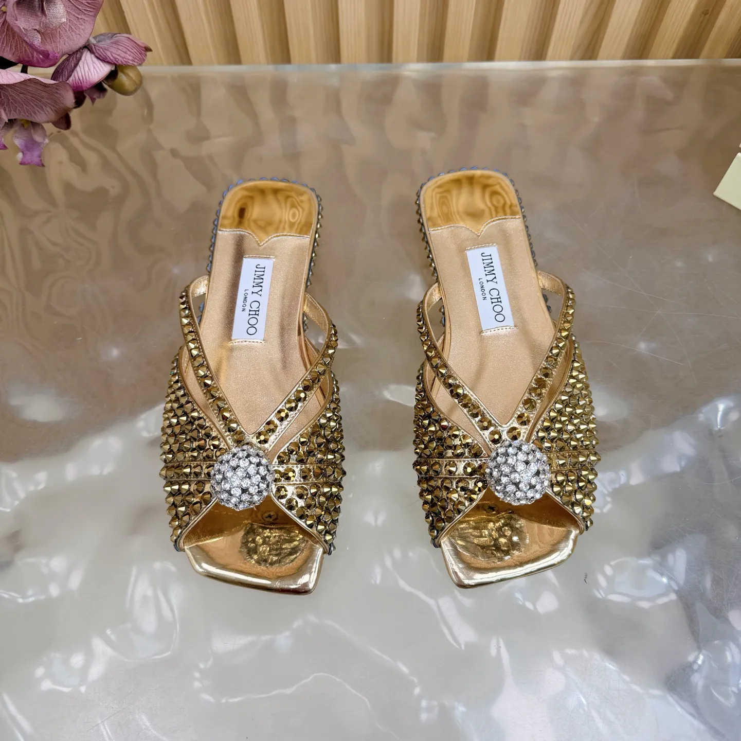 Шлепанцы Женские Jimmy Choo 629225