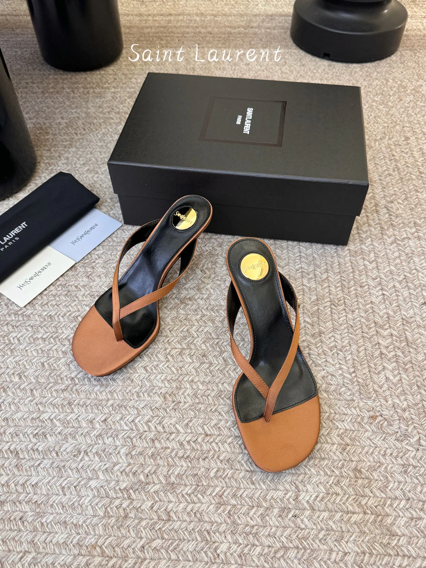 Босоножки Женские Saint Laurent 11668496
