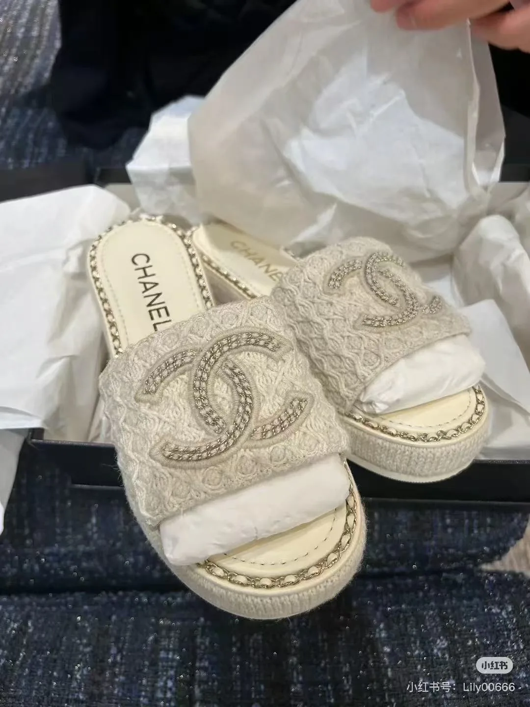 Шлепанцы Женские Chanel 7665