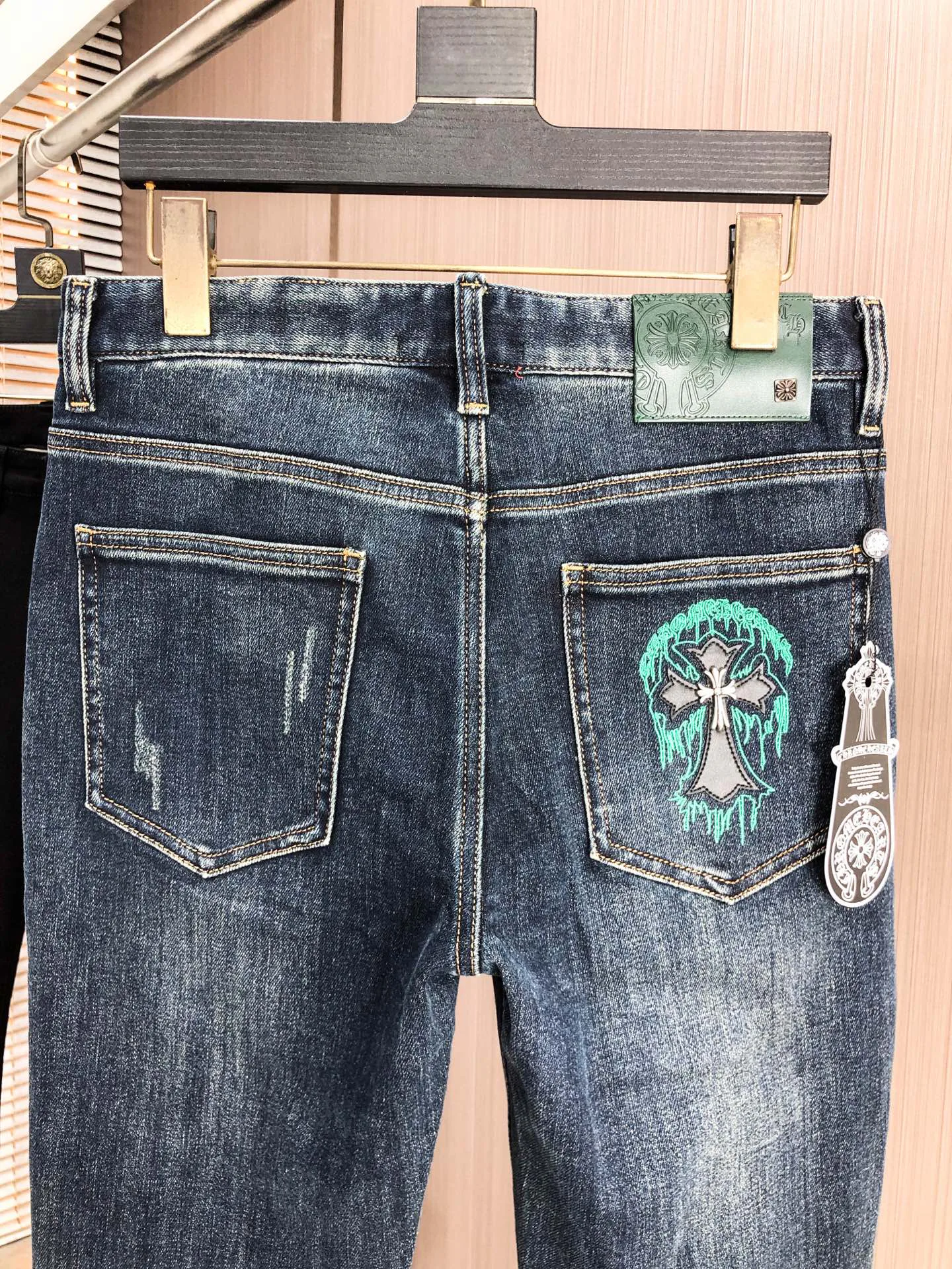 Джинсы Мужские Chrome Hearts 1283760