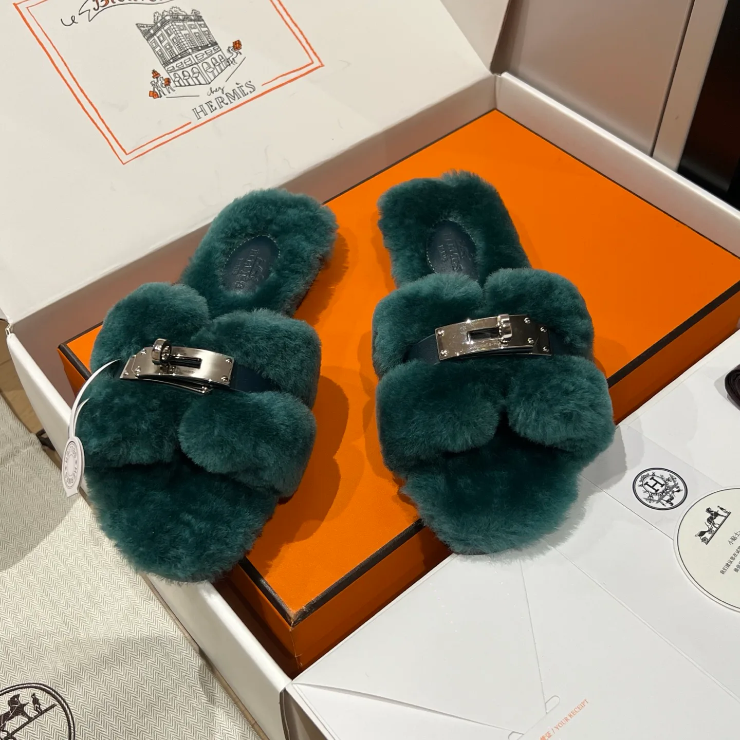 Тапочки Женские Hermes 584183