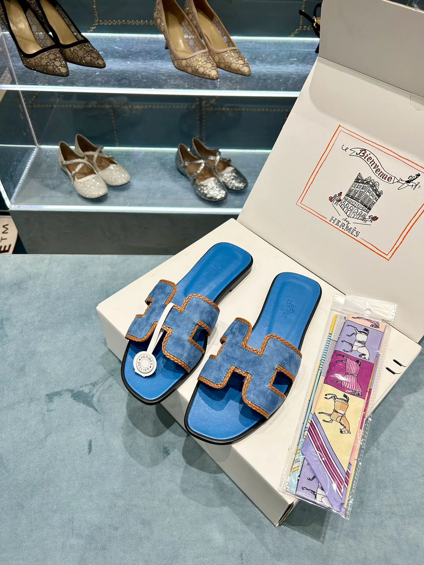 Шлепанцы Женские Hermes 9878139