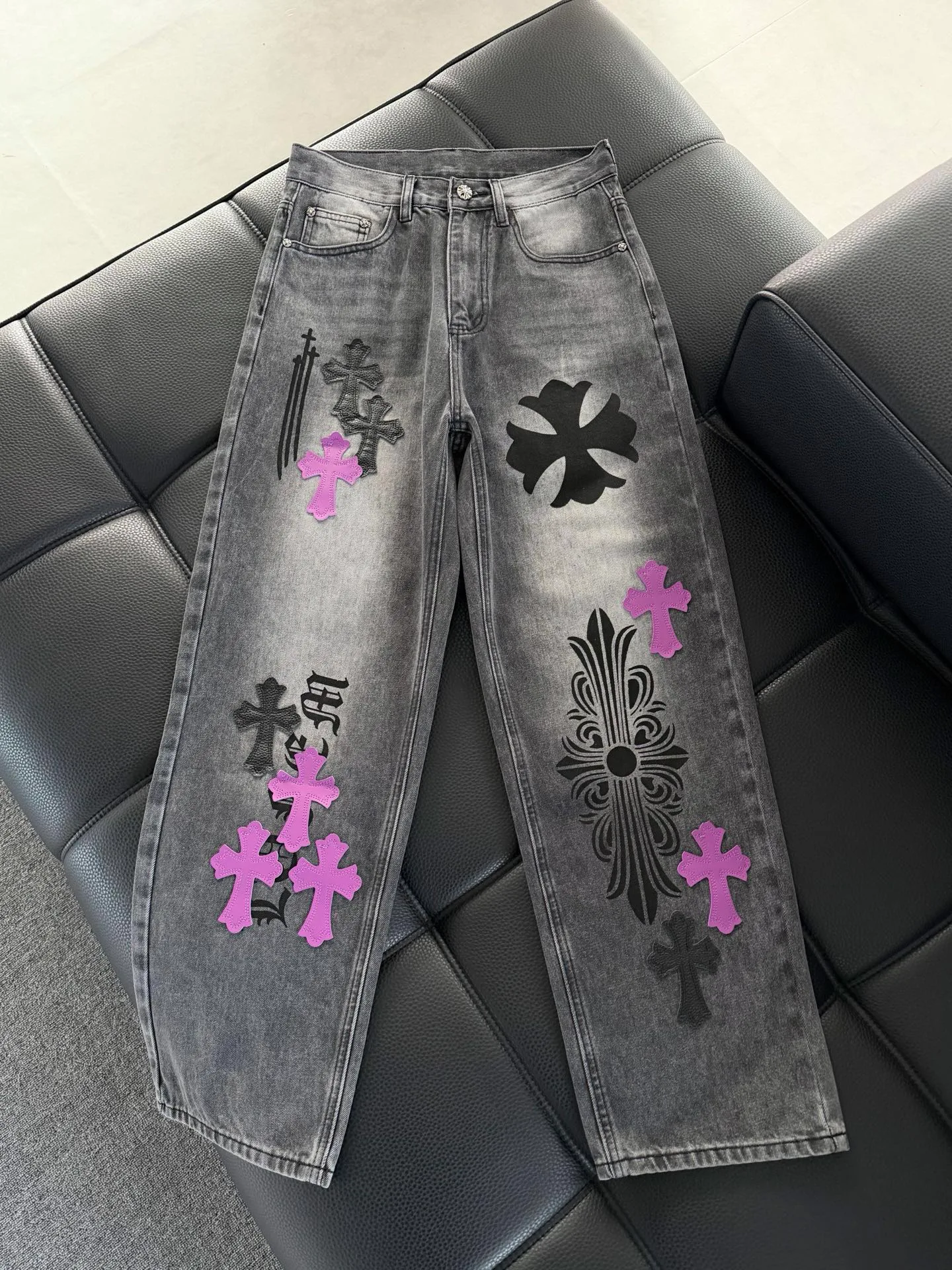 Джинсы Женские Chrome Hearts 13432491